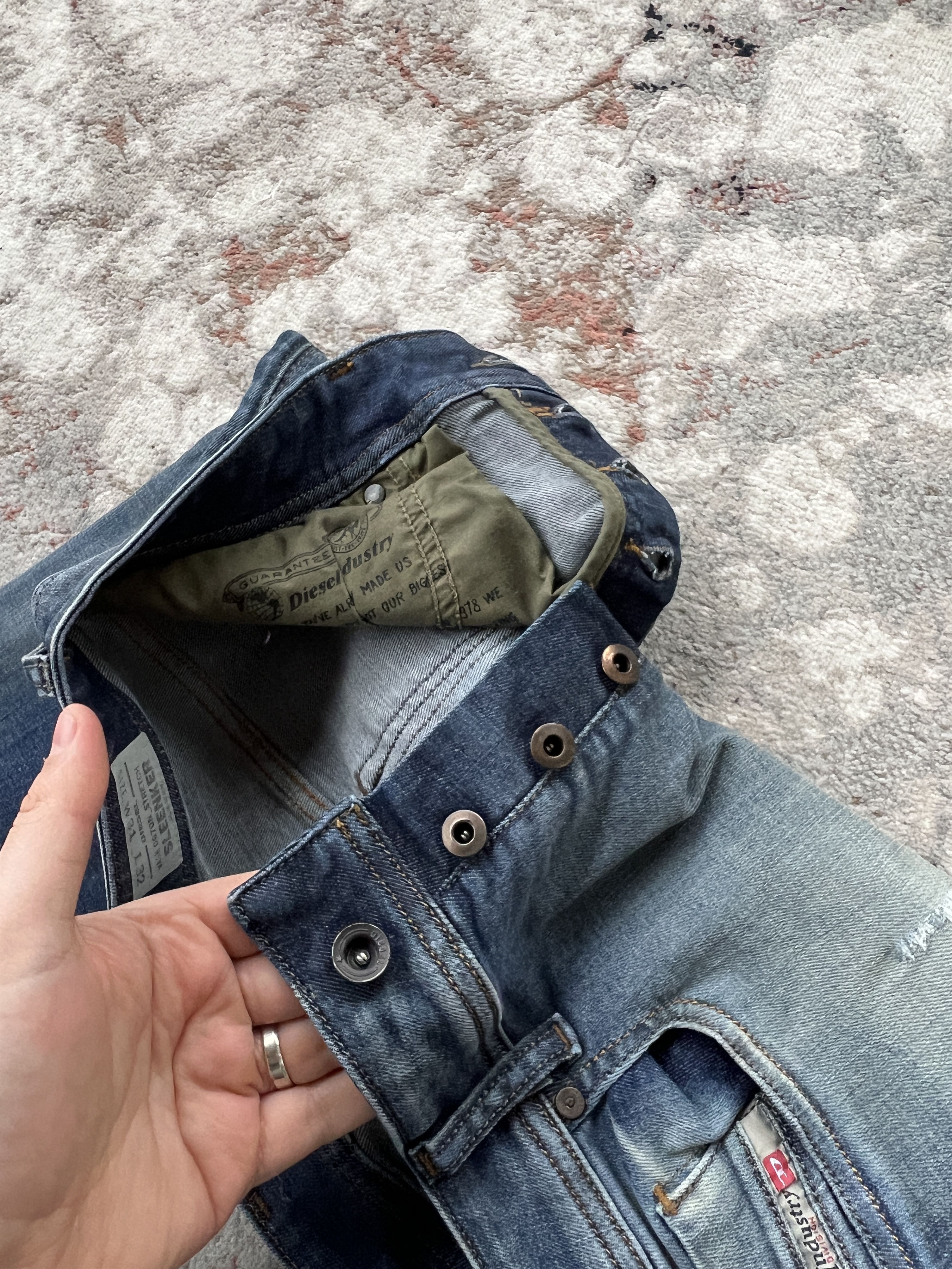 Diesel Diesel Sleenker Slim Skinny Jeans Size US 31 - 6 Thumbnail