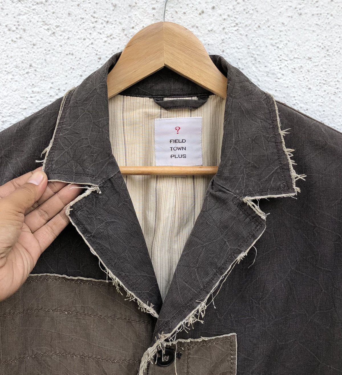 Japanese Brand Vintage Field Town Plus Patchwork Distressed Design Jacket Size US L / EU 52-54 / 3 - 17 Thumbnail