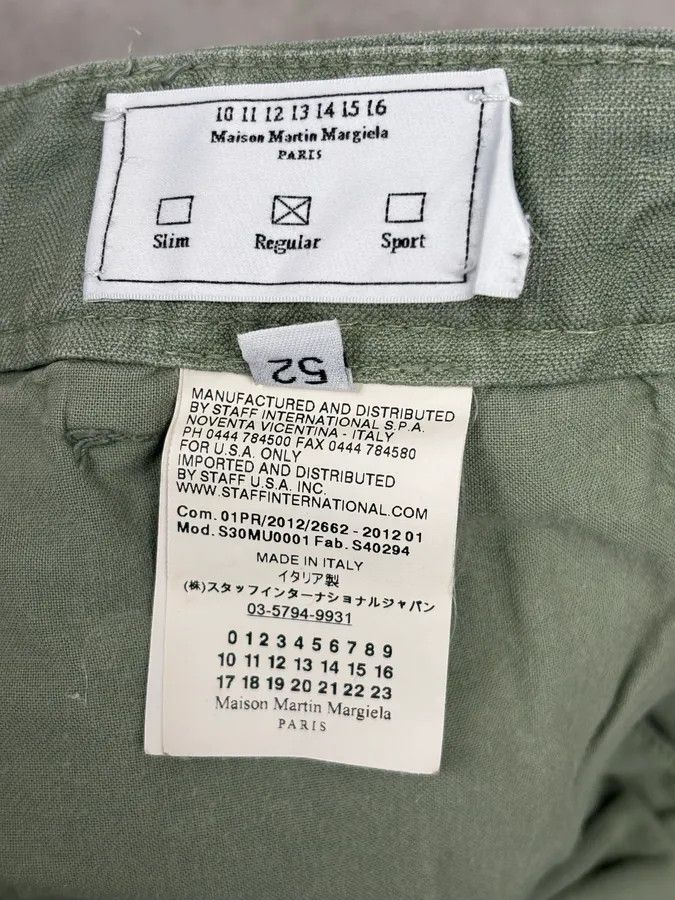 Maison Margiela SS2012 Maison Margiela Green Minimalist Shorts Size US 34 / EU 50 - 12 Thumbnail