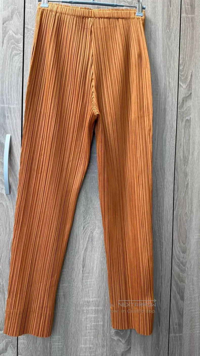 Issey Miyake Issey Miyake size:3 Thick Pleated Pants Orange Size 31" - 4 Thumbnail