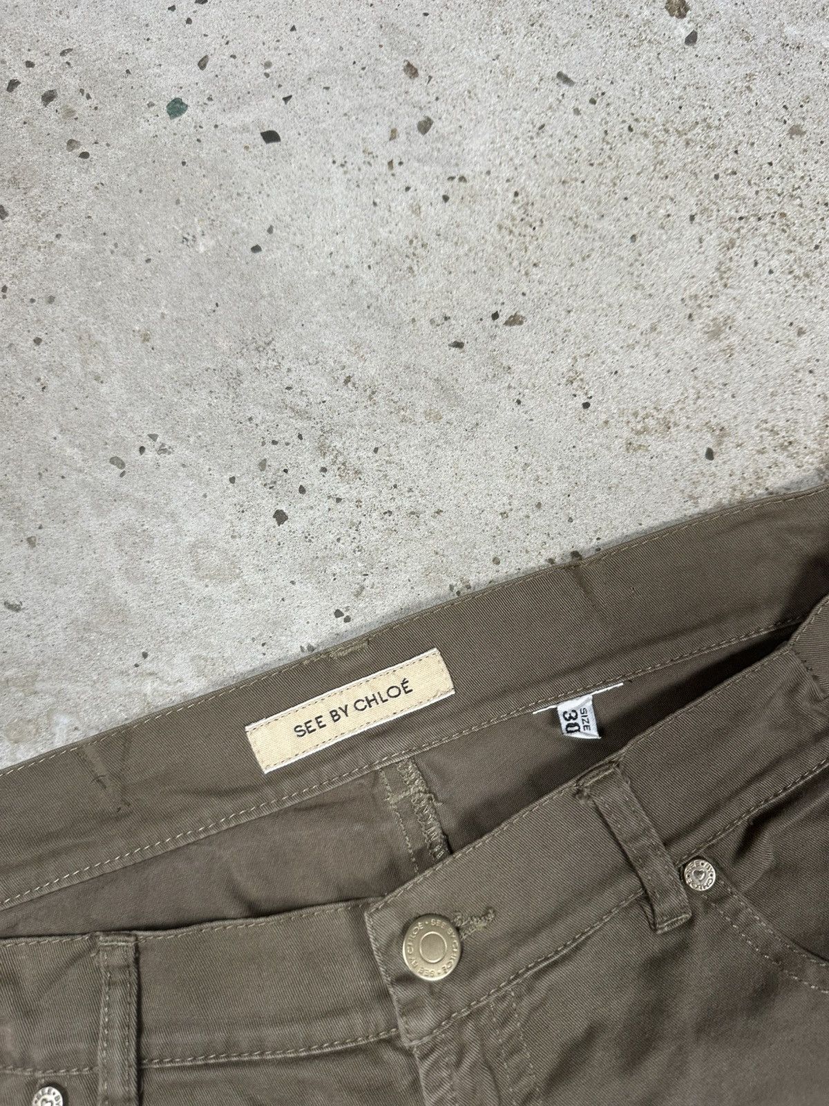 See by Chloe 2000s See by Chloe Brown Pants Trousers Size 29" - 9 Thumbnail