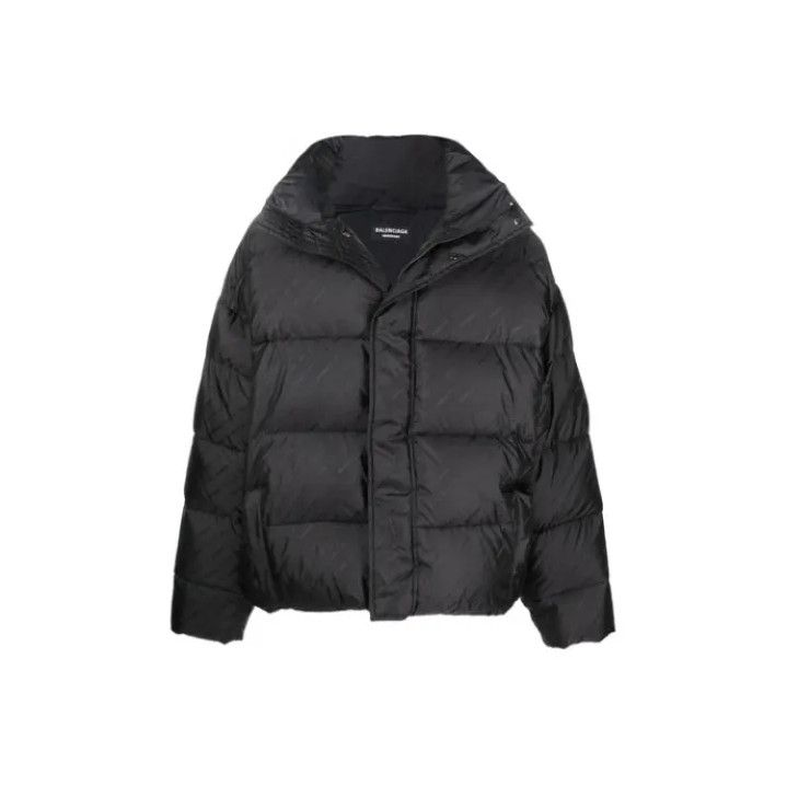 Balenciaga Balenciaga Black Logo Puffer Jacket for Men Size US L / EU 52-54 / 3 - 1 Thumbnail