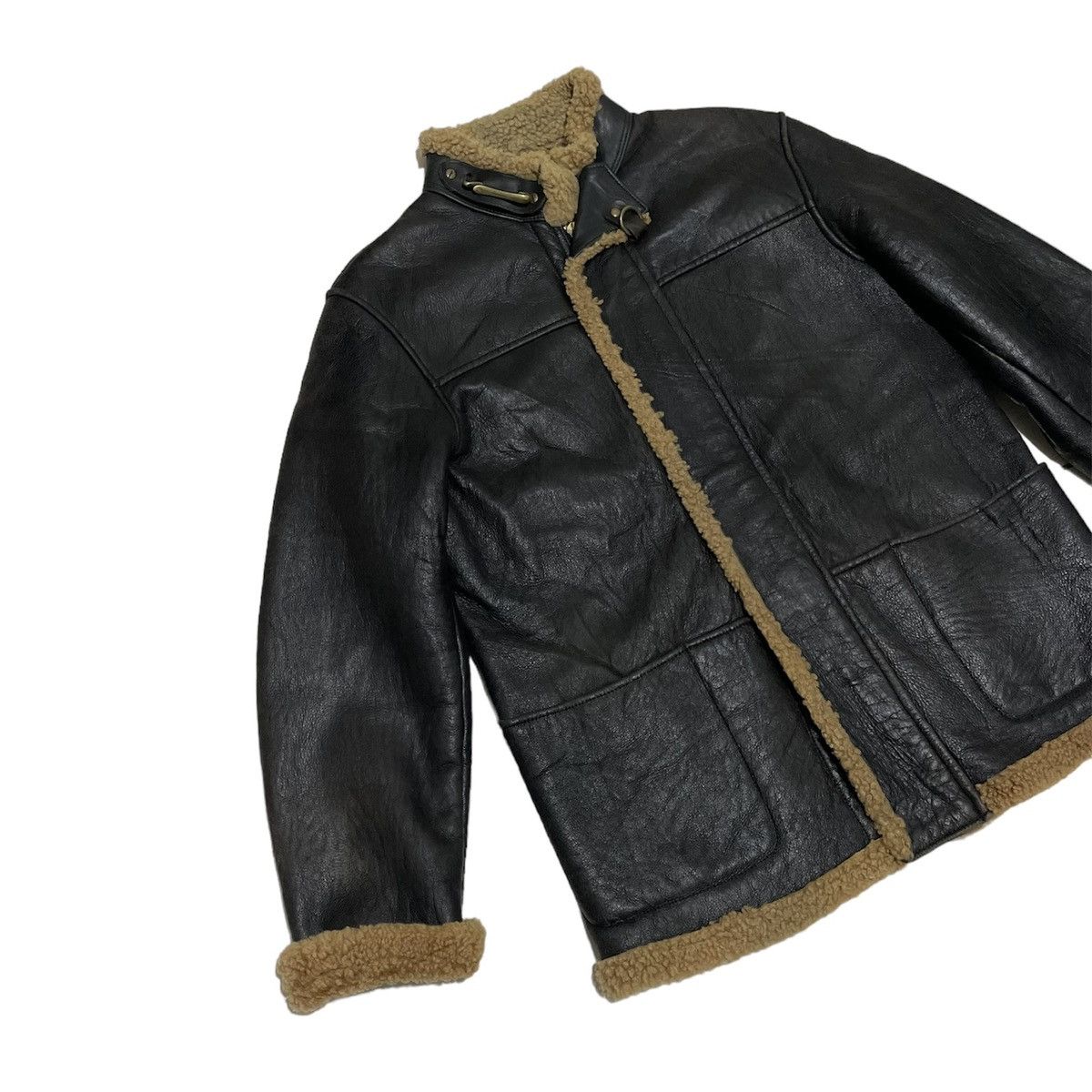 Issey Miyake JipiJapa Shearling Leather Jacket Size US L / EU 52-54 / 3 - 2 Thumbnail