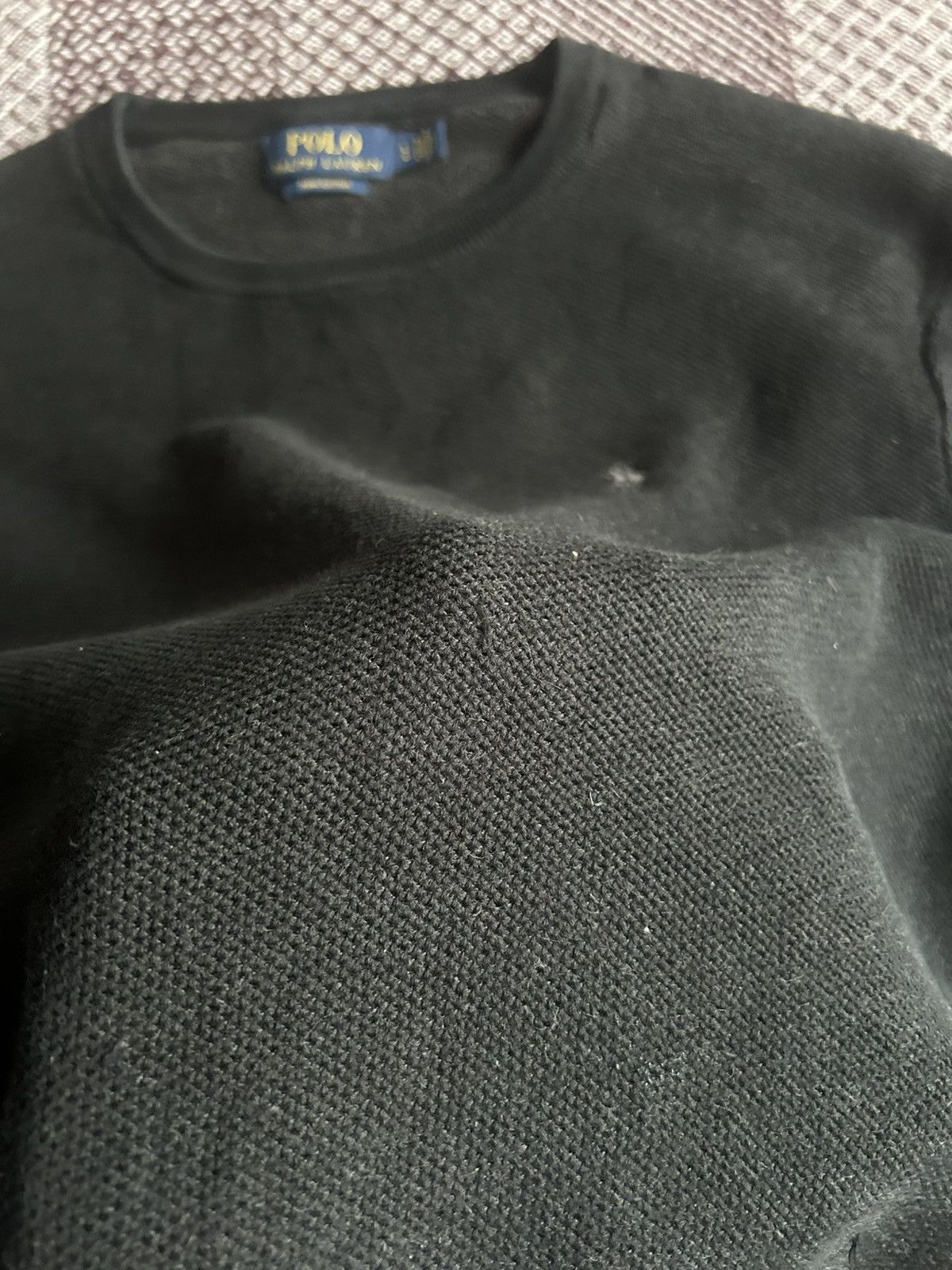 Polo Ralph Lauren Polo Ralph Lauren Pima Cotton Crewneck Sweater Solid Style Size US L / EU 52-54 / 3 - 6 Thumbnail