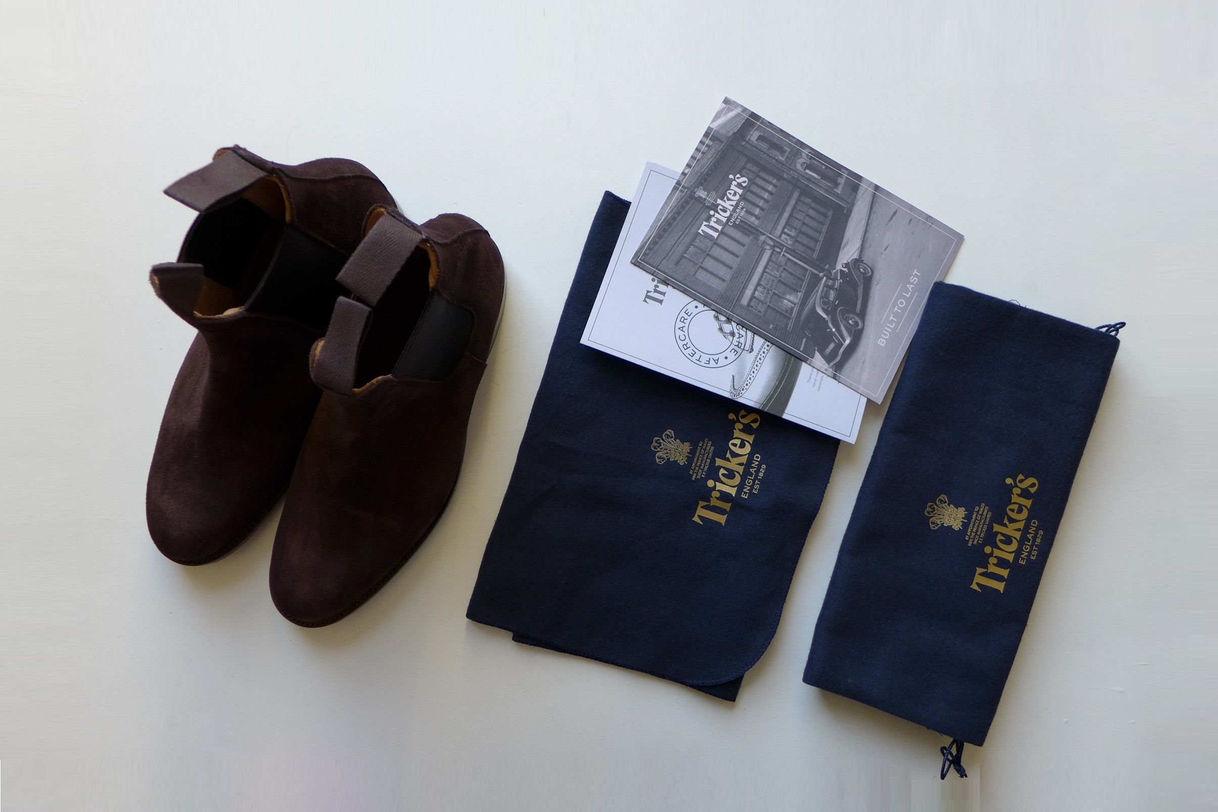 Tricker's Tricker's Gigio Chelsea Boots - Coffee Ox Reverse Suede Size US 8.5 / EU 41-42 - 6 Thumbnail