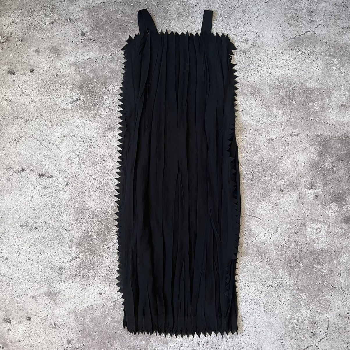 Issey Miyake RARE Issey Miyake Pleated Midi Dress Spiky Sawtooth Trim Size S / US 4 / IT 40 - 6 Thumbnail
