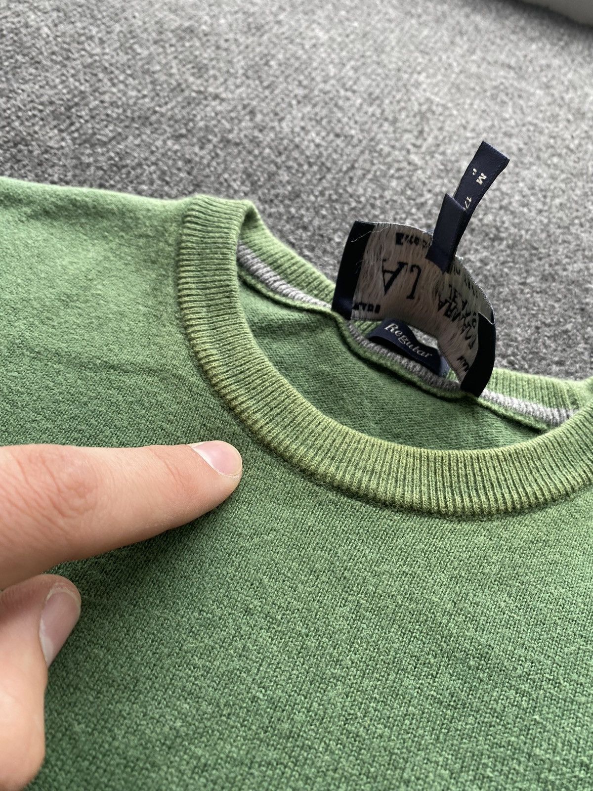 Armani 🔥Armani Jeans Pullover Sweater Green mens designer m rare Size US M / EU 48-50 / 2 - 13 Thumbnail