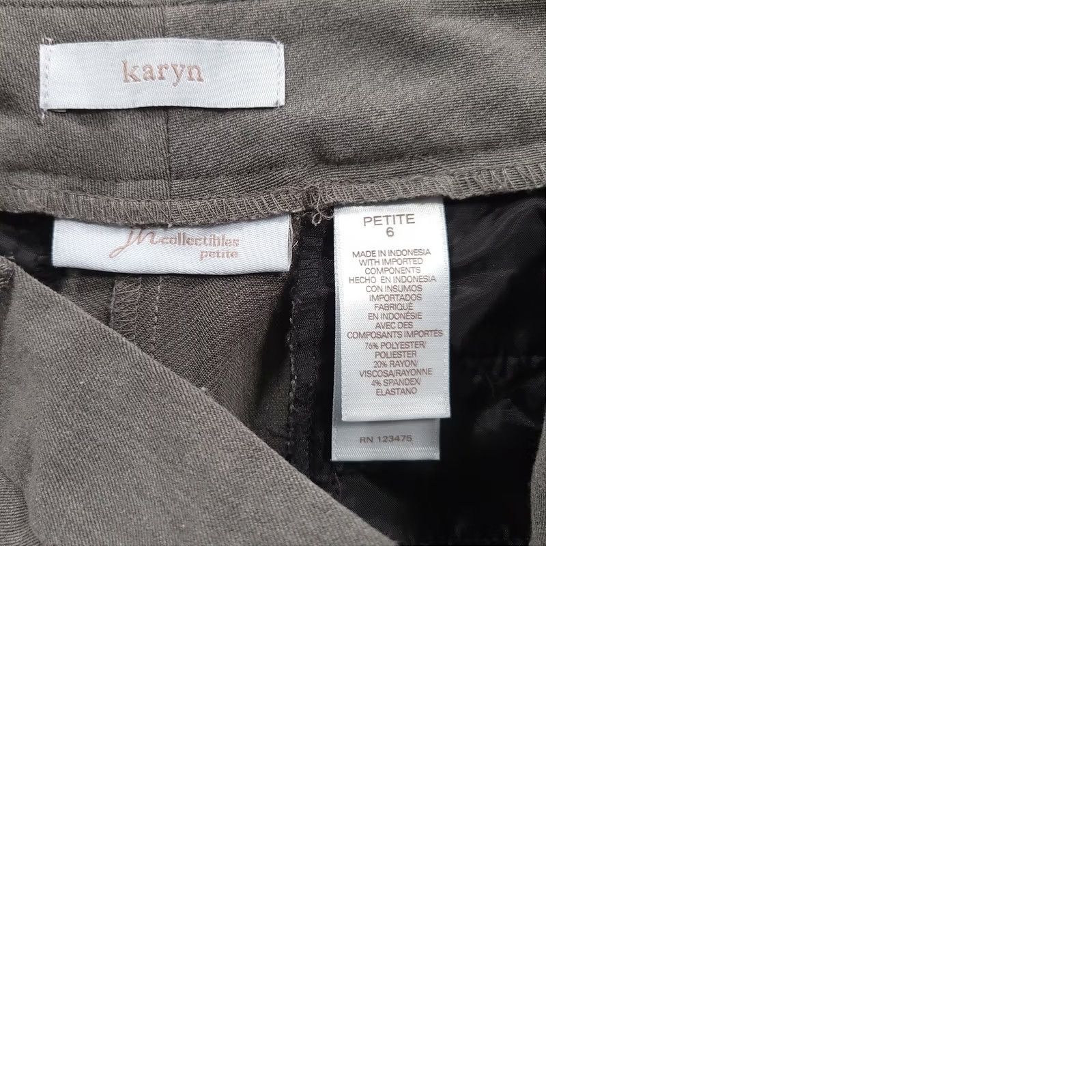 Vintage JH Collectibles Pants Gray Dress Size 6P Tapered Leg Size 28" / US 6 / IT 42 - 9 Thumbnail