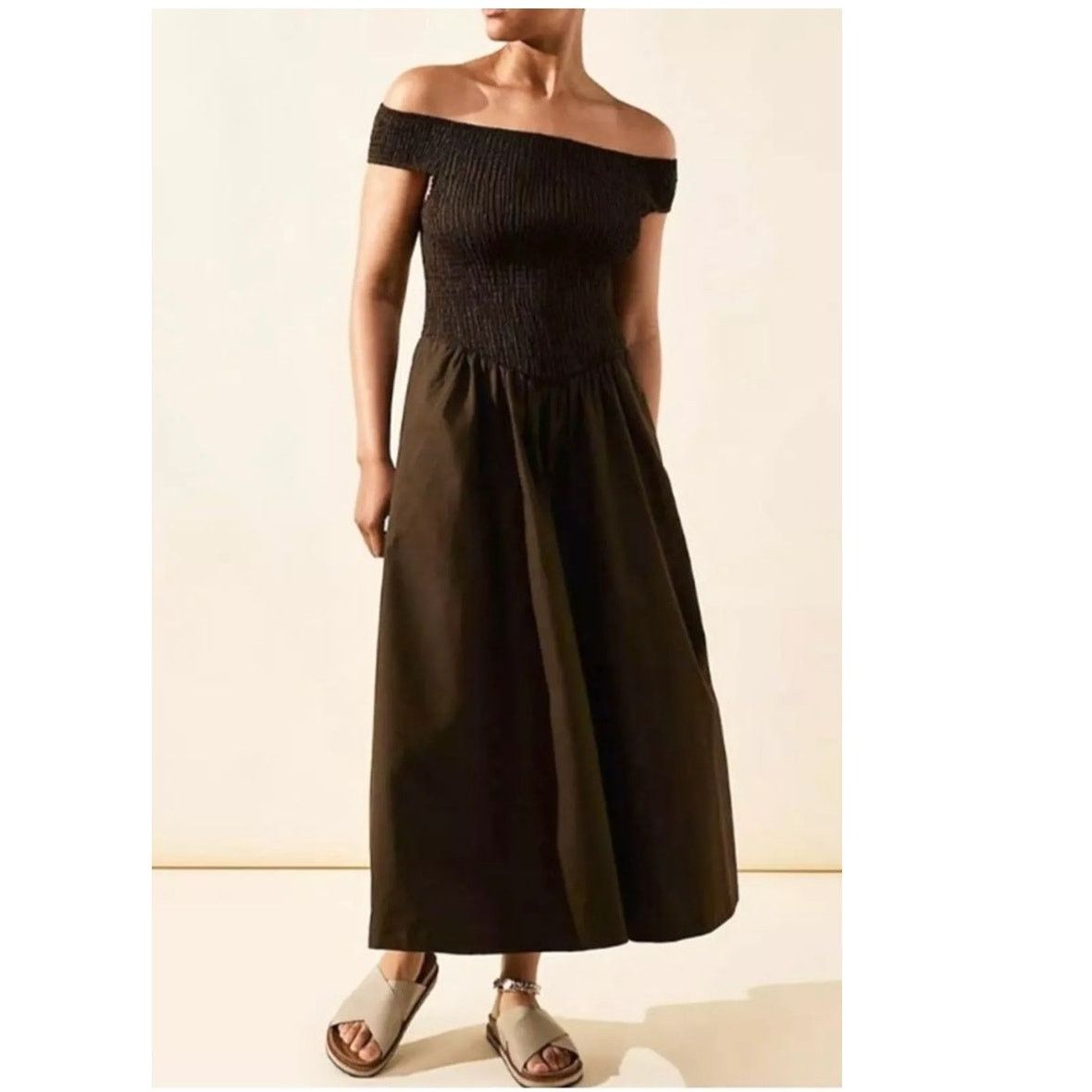 Free People New Free People Ceci Smocked Midi Dress Free-est $98 SMALL Size S / US 4 / IT 40 - 1 Thumbnail