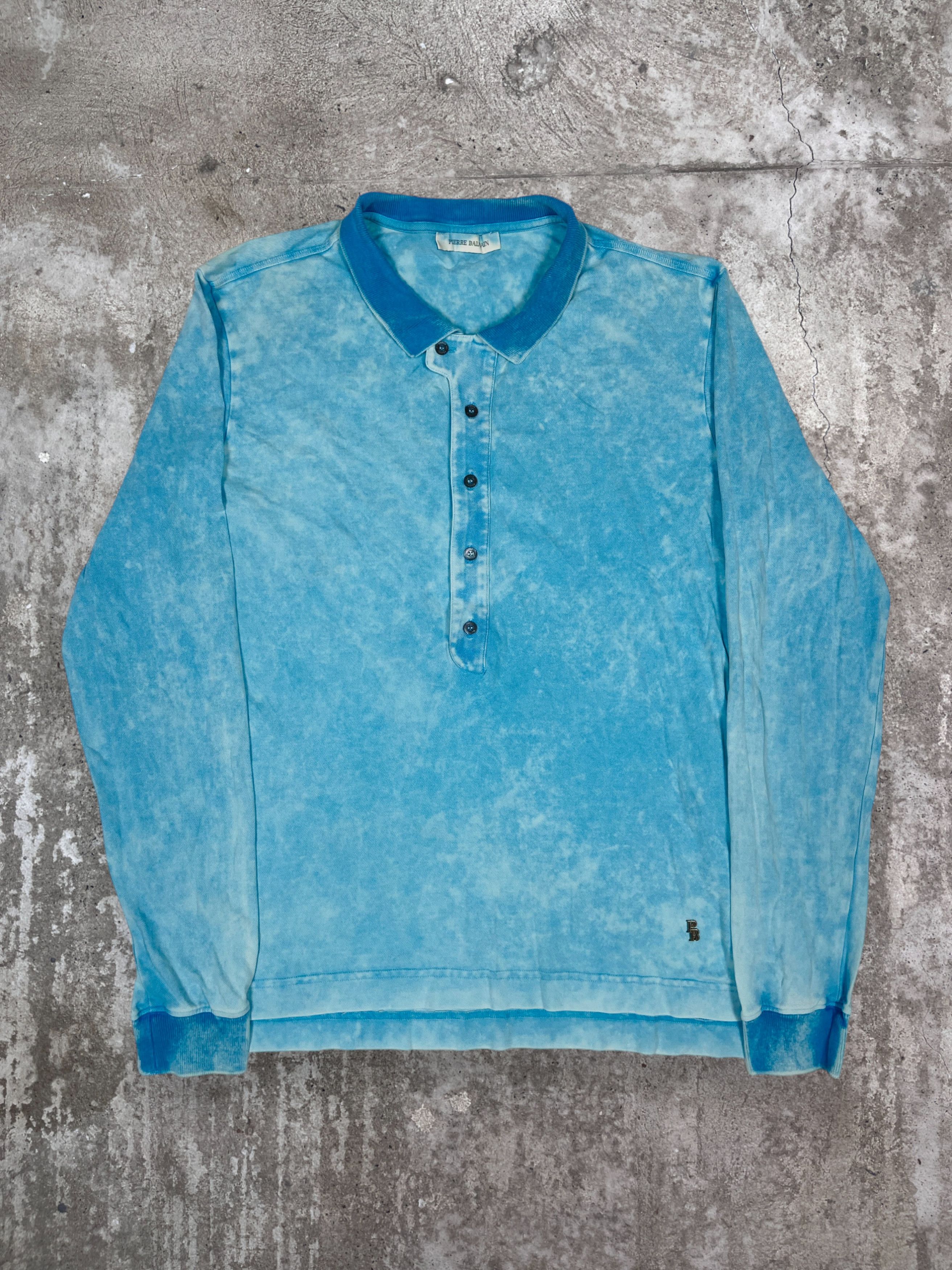 Balmain BALMAIN ARCHIVE STONE WASHED BABY BLUE LONGSLEEVE - № 1099 Size US XL / EU 56 / 4 - 1 Thumbnail