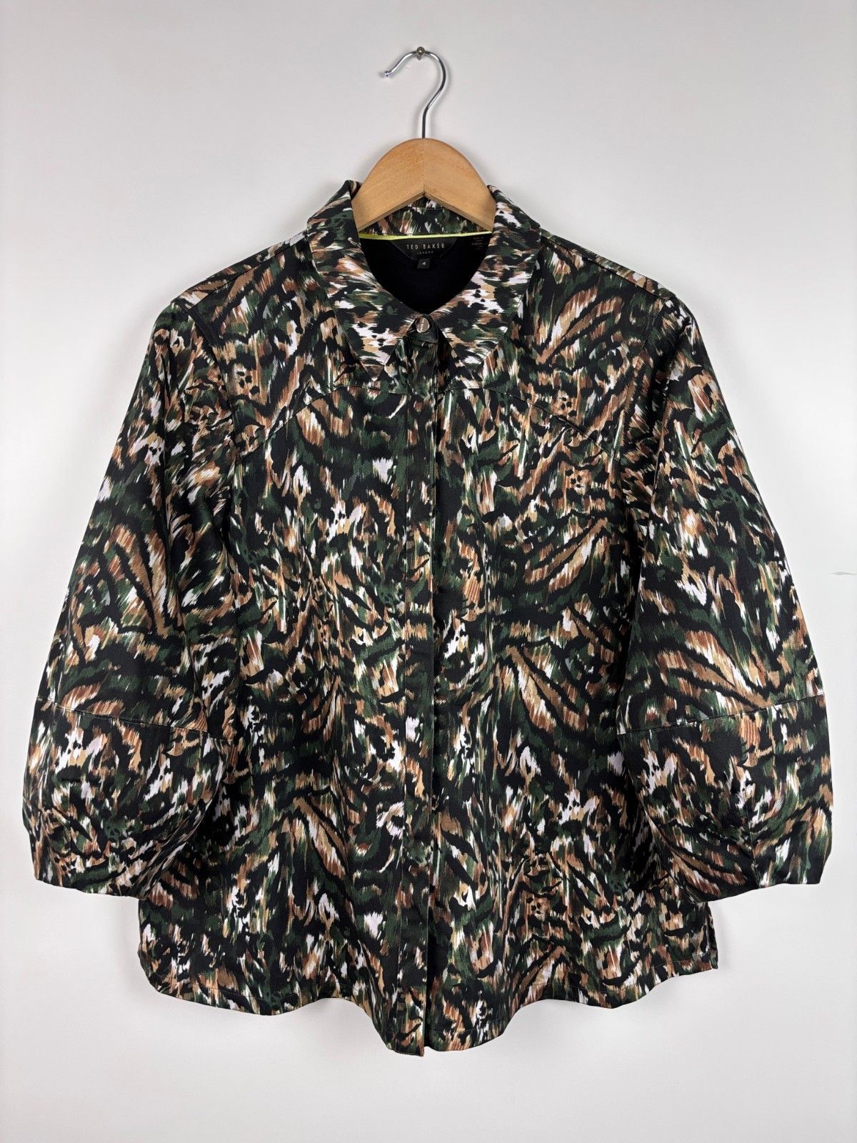 Ted Baker London Evrett Lantern Sleeve Shirt Top Blouse 4