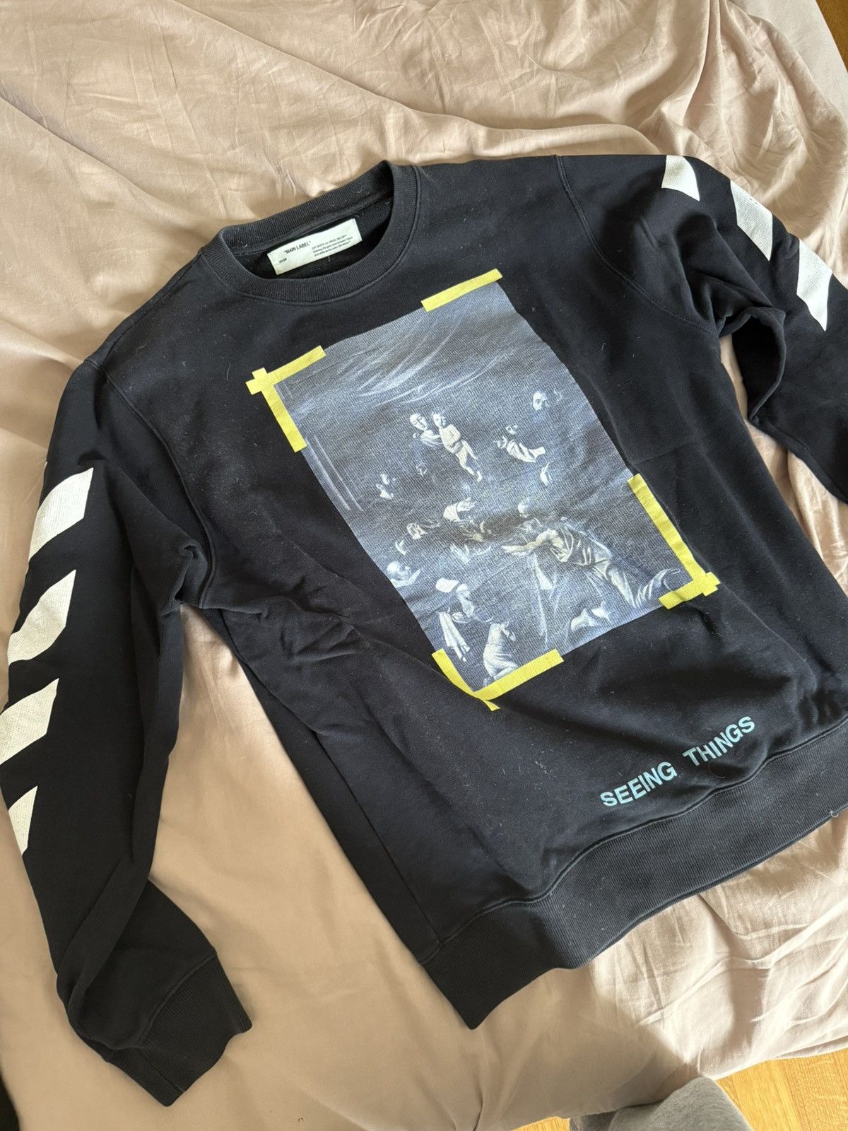 Off-White Off White Black Sweatshirt Size US M / EU 48-50 / 2 - 2 Thumbnail
