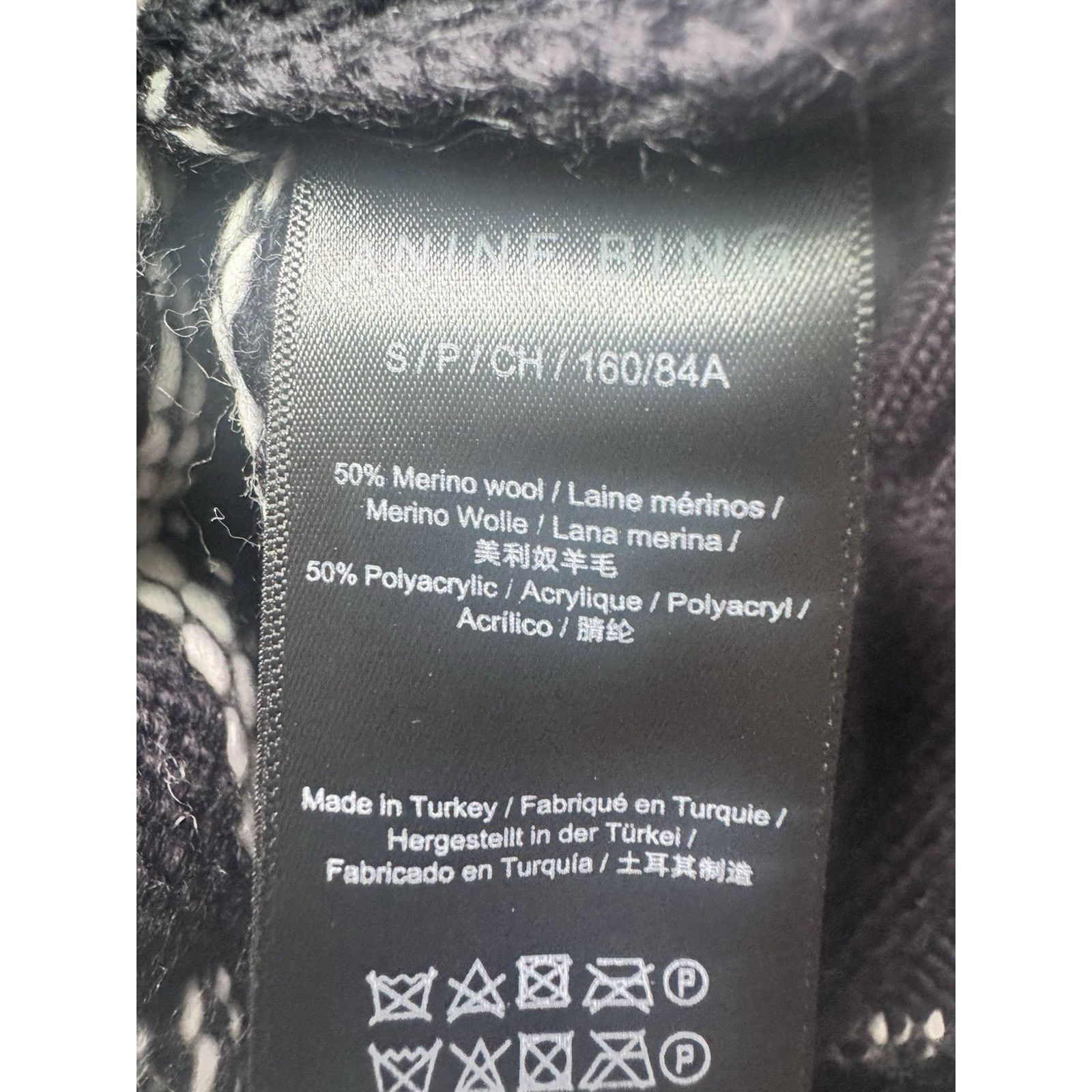Anine Bing Anine Bing Kurt Black White Plaid Cardigan Merino Wool Blend Size S / US 4 / IT 40 - 2 Thumbnail