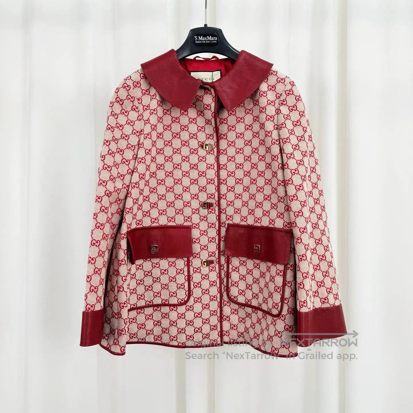 Gucci gucci red patterned denim jacket. Size S / US 4 / IT 40 - 1 Thumbnail