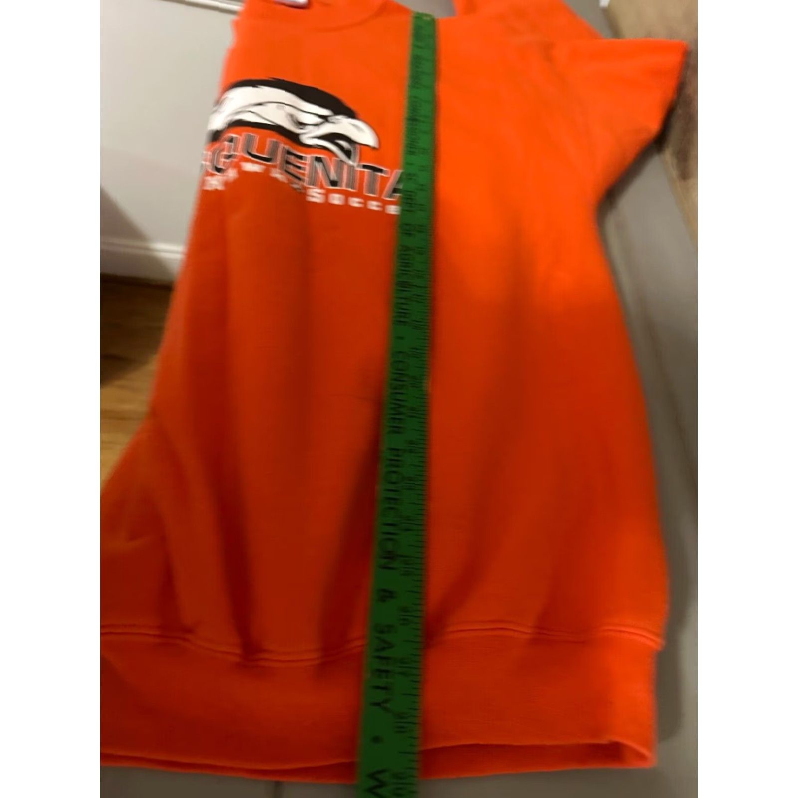 Gildan VINTAGE Gildan Sweatshirt Men XL Orange Blackhawk Soccer Pullover Crew Neck Logo Graphic Print Bike Week Size US XL / EU 56 / 4 - 6 Thumbnail