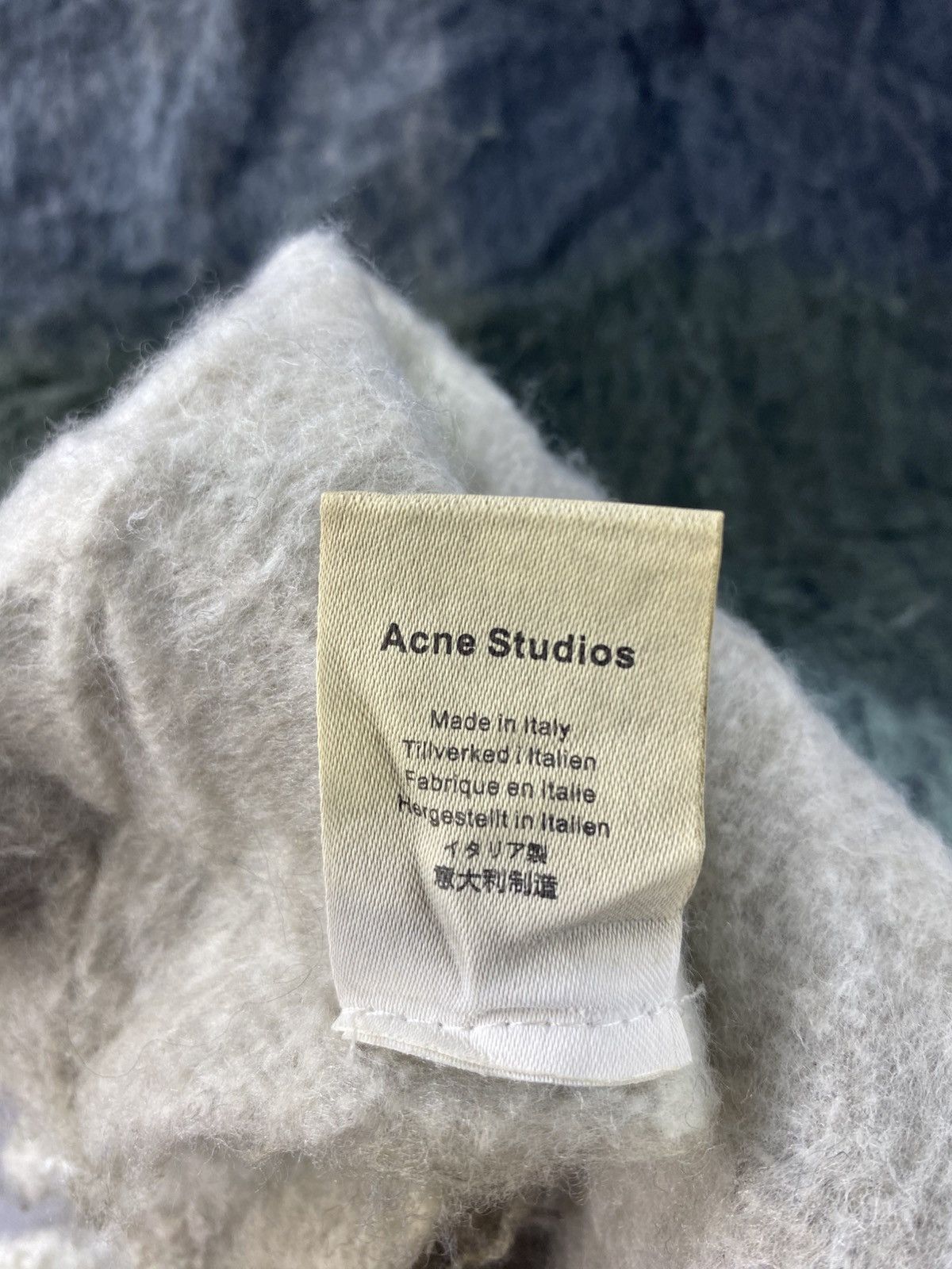 Acne Studios Acne Studio Cashmere Mohair Checked Scarf Italian Made Size ONE SIZE - 5 Thumbnail