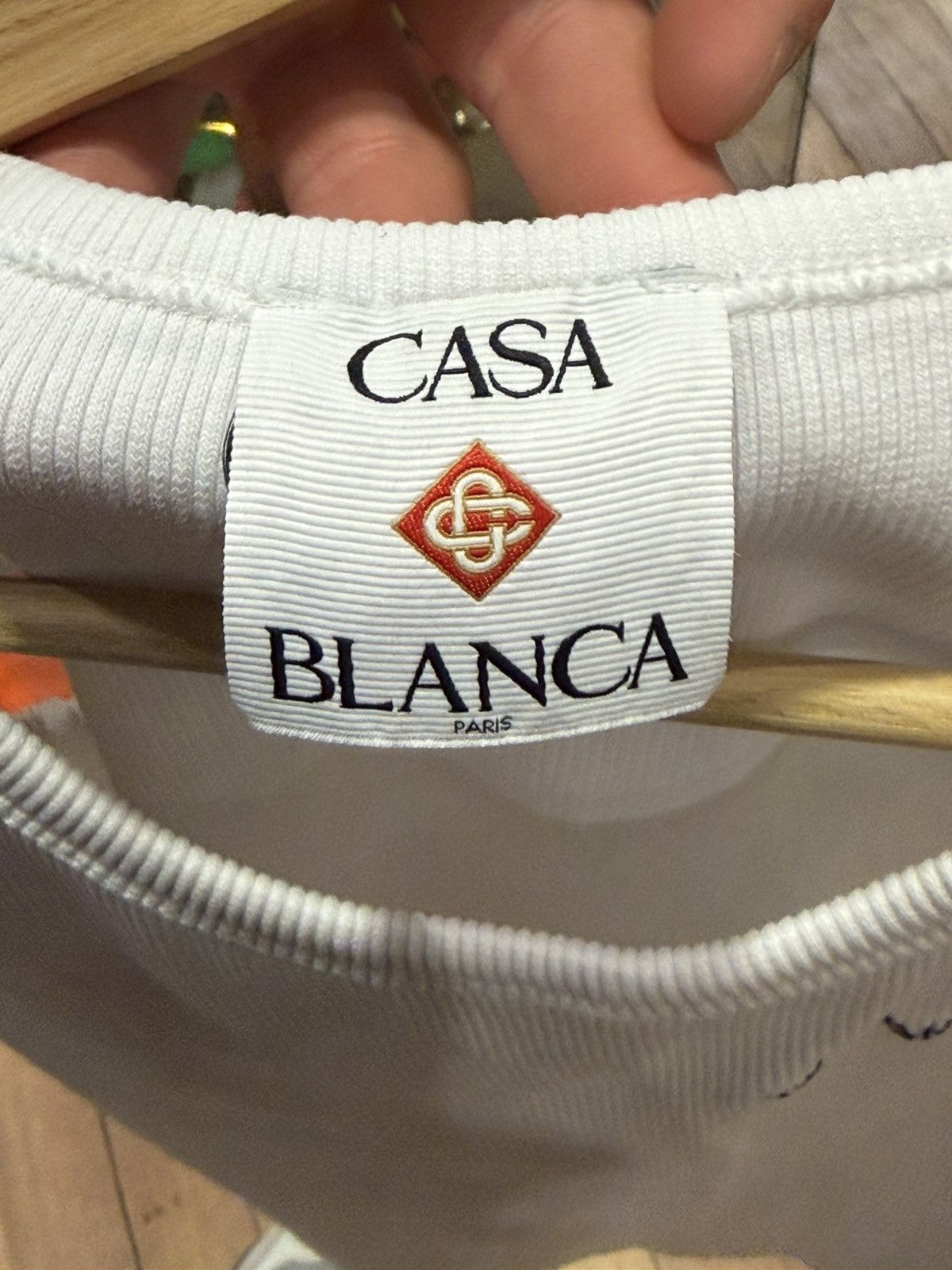 Casablanca Casablanca Ribbed Tank - White Size US S / EU 44-46 / 1 - 3 Thumbnail