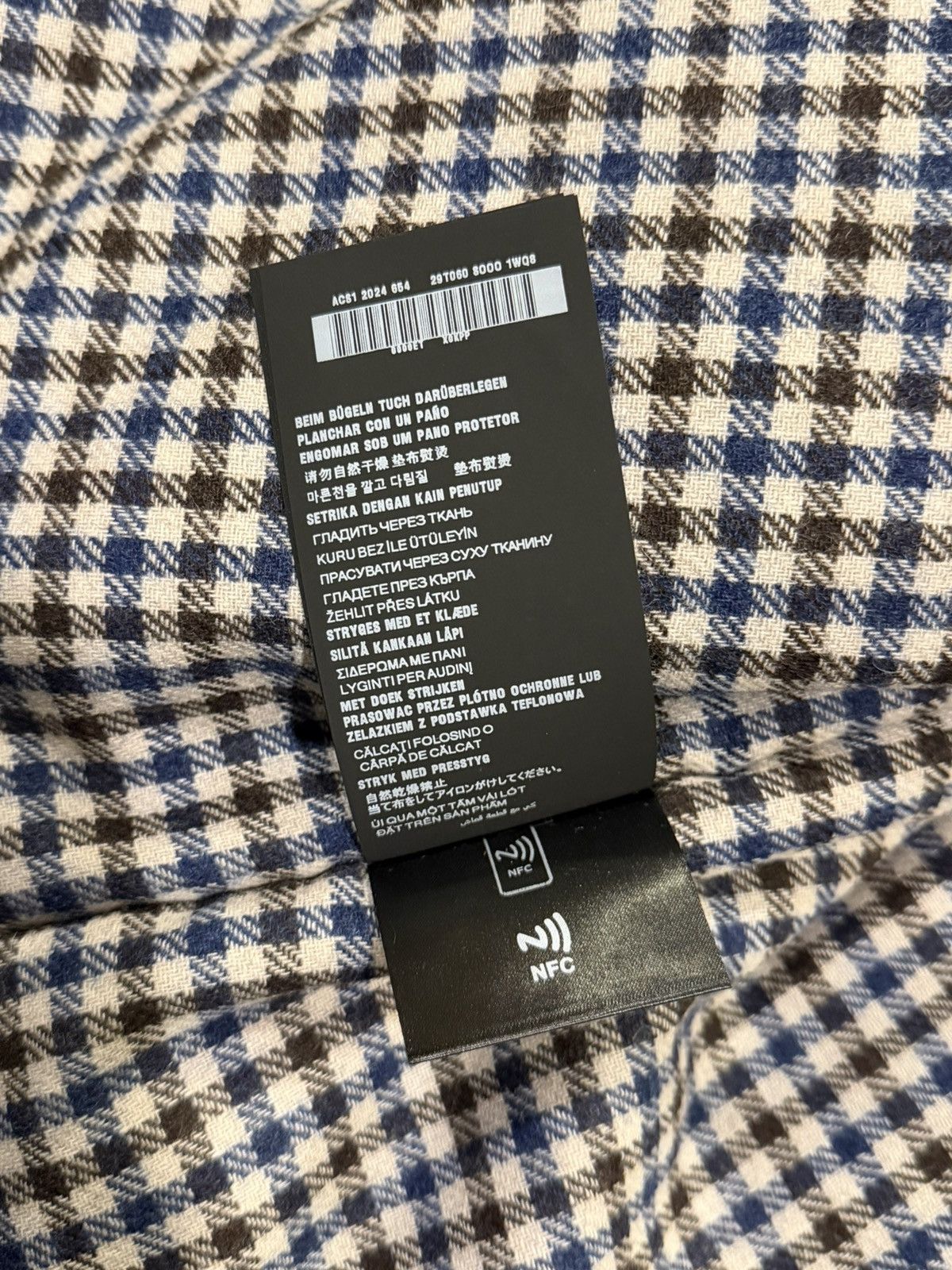 Prada Prada Re-Nylon Padded Checked Line Blouson Navy Jacket Size XXS / US 00 / IT 34 - 21 Thumbnail