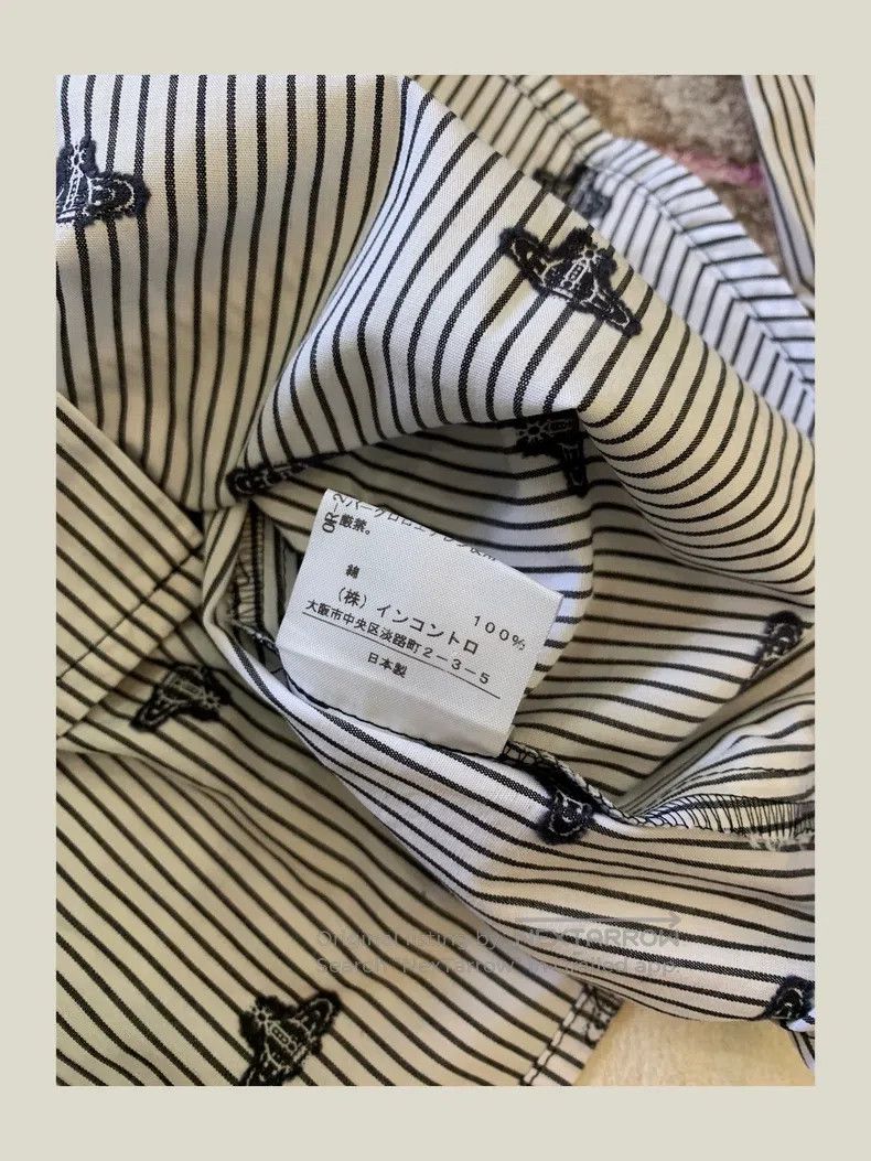 Vivienne Westwood Vivienne Westwood Striped all-print shirt Size L / US 10 / IT 46 - 6 Thumbnail