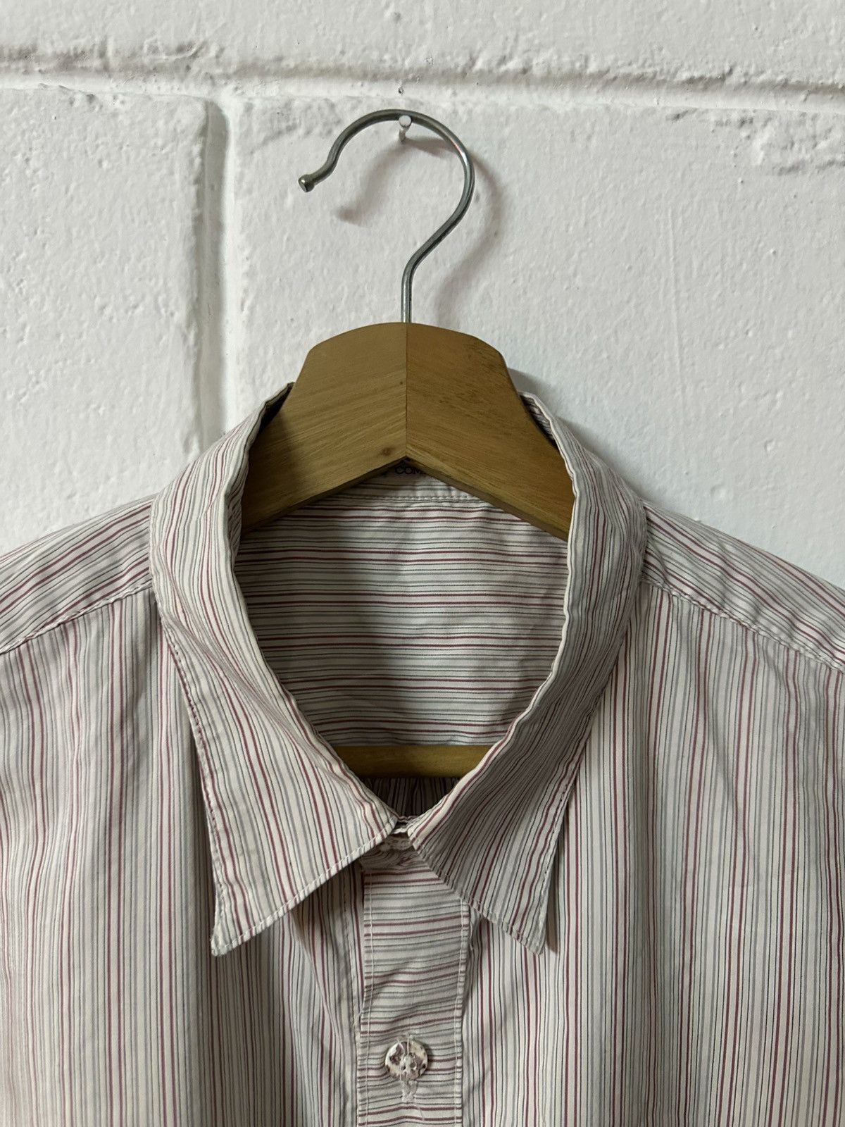 C.P. Company × Massimo Osti S/S 2003 C.P Company Logo Pocket Stripes Button-up Shirt Size US M / EU 48-50 / 2 - 14 Thumbnail
