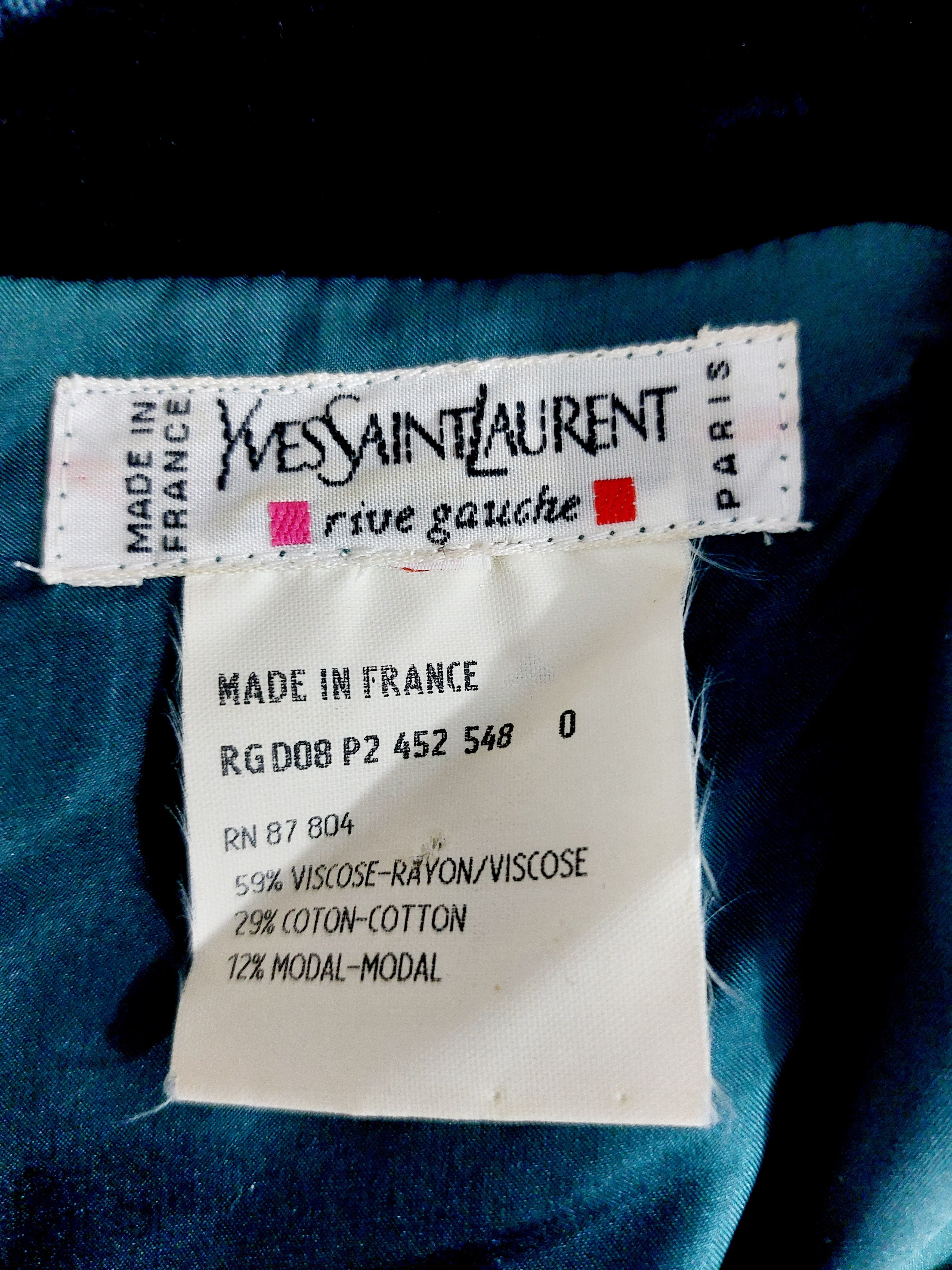 Yves Saint Laurent 1998 Runway Yves Saint Laurent Rive Gauche Finge Dress Size M / US 6-8 / IT 42-44 - 18 Thumbnail