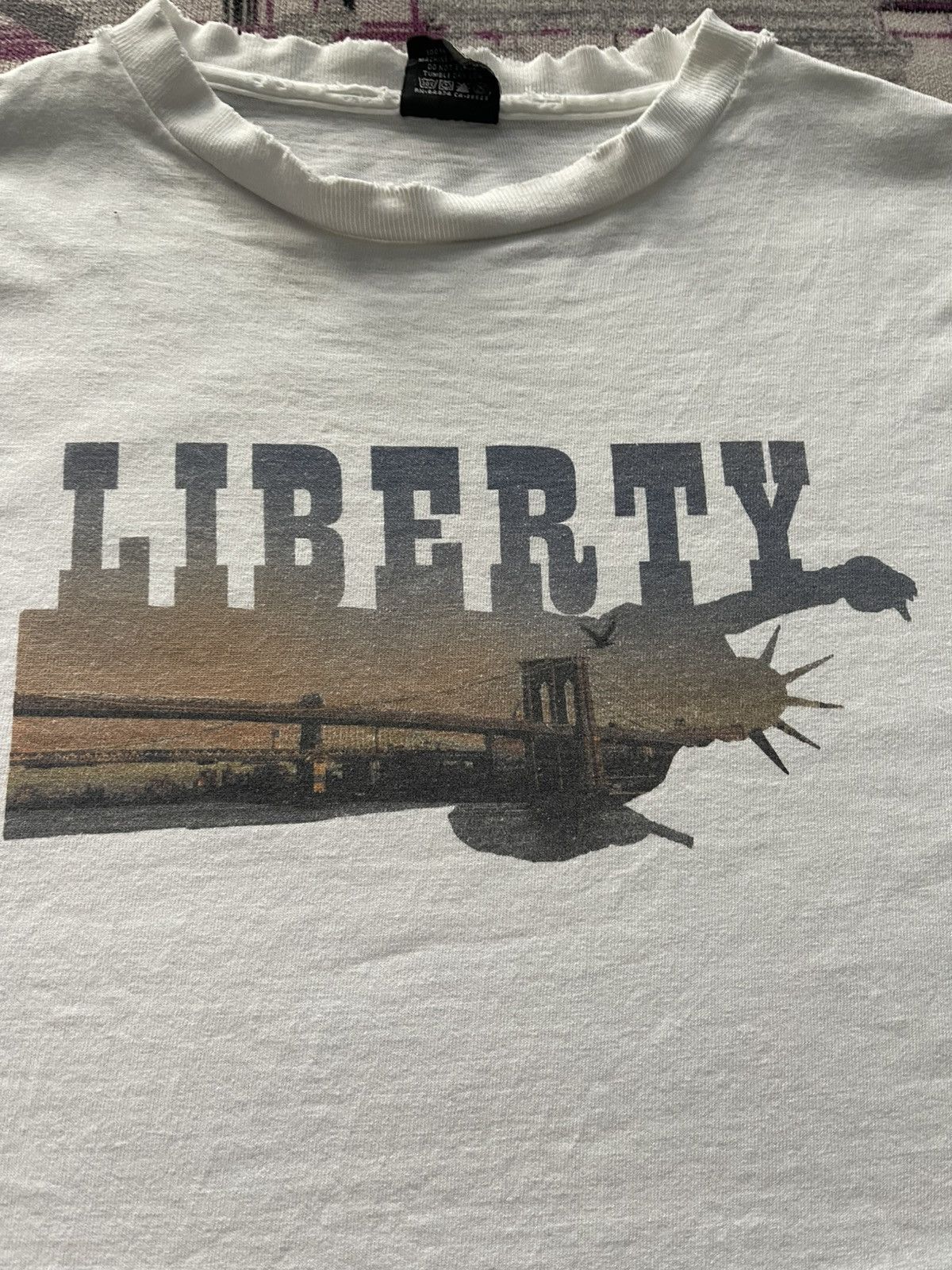 Stussy VINTAGE STUSSY LIBERTY TEE VERY RARE Size US XL / EU 56 / 4 - 3 Thumbnail