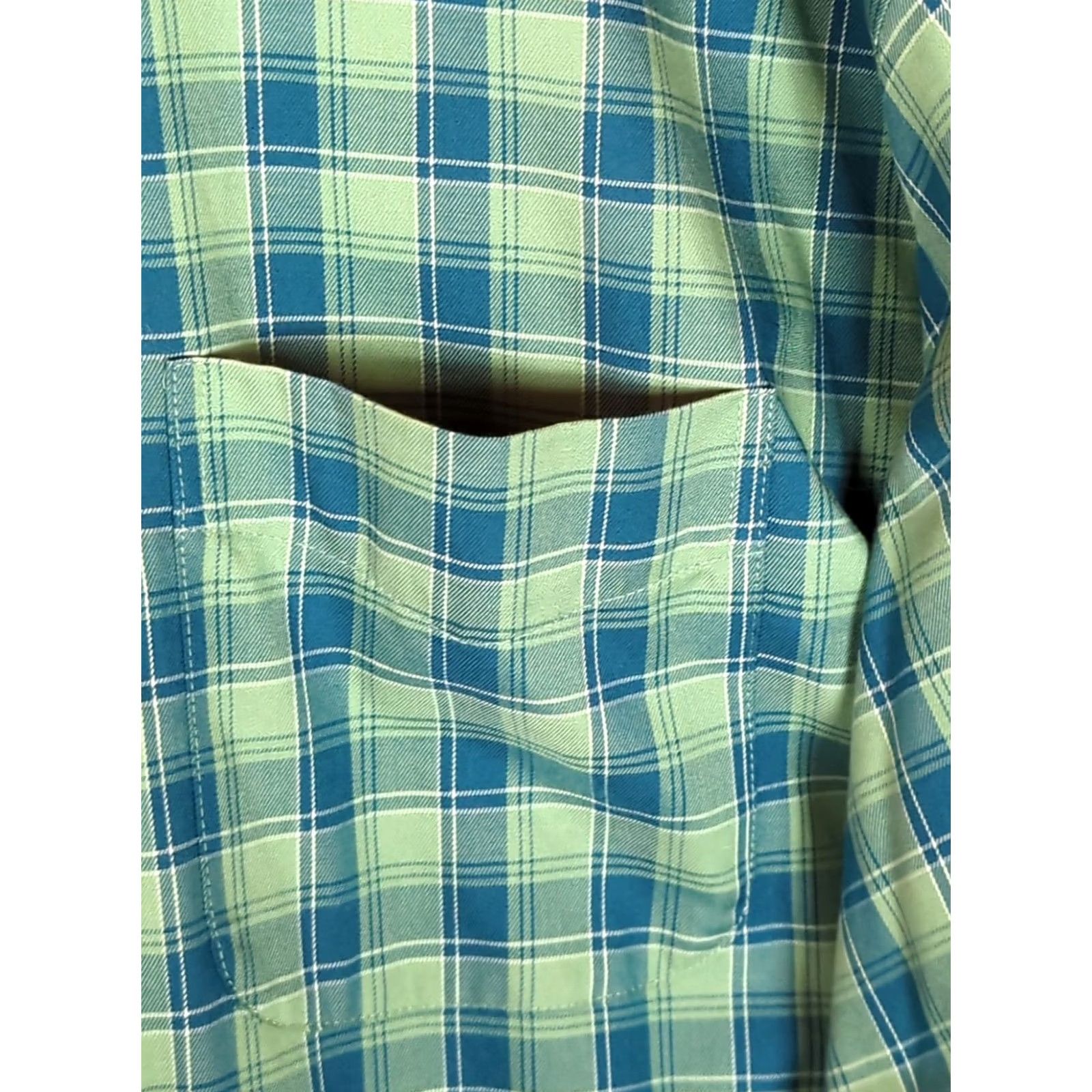 Vintage L.L. Bean Traditional Fit Shirt XXL Green Plaid Long Sleeve Button-Up Mens Big & Tall Size US XXL / EU 58 / 5 - 7 Thumbnail