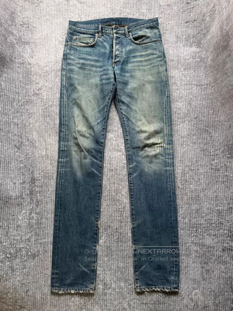 Dior Dior Classic light blue ghost claw water-washed destroyed Size US 31 - 1 Thumbnail