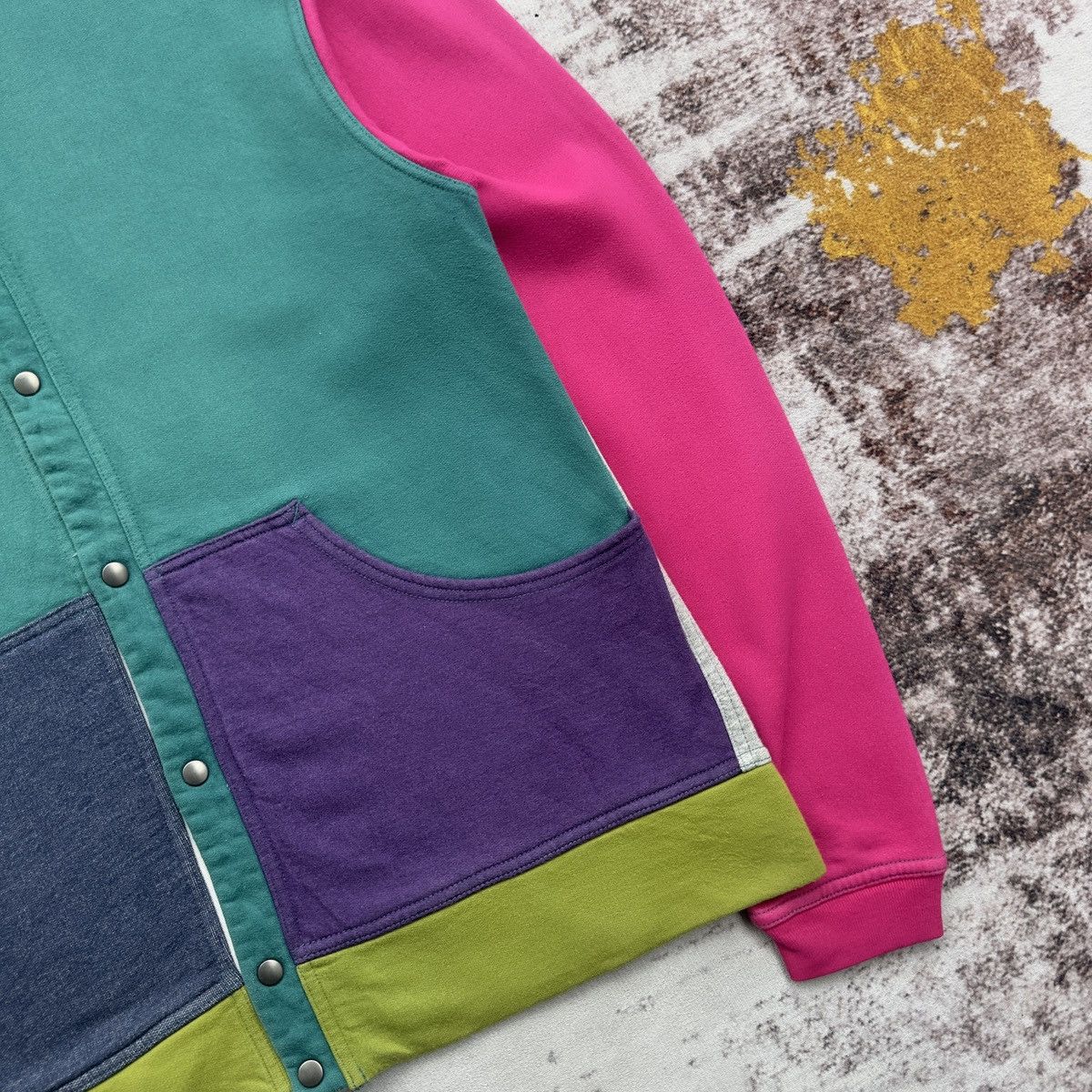 Chums CHUMS COLORBLOCK SNAP BUTTON COLLAR SWEATSHIRT Size US M / EU 48-50 / 2 - 4 Thumbnail