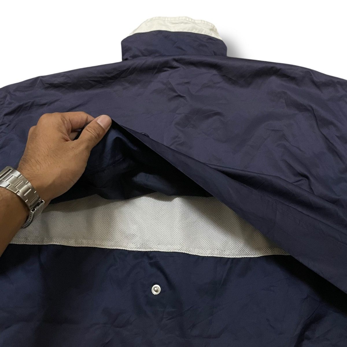 Sergio Tacchini × Vintage VINTAGE SERGIO TACCHINI EMBROIDERED SPELL OUT WINDBREAKER Size US M / EU 48-50 / 2 - 12 Thumbnail