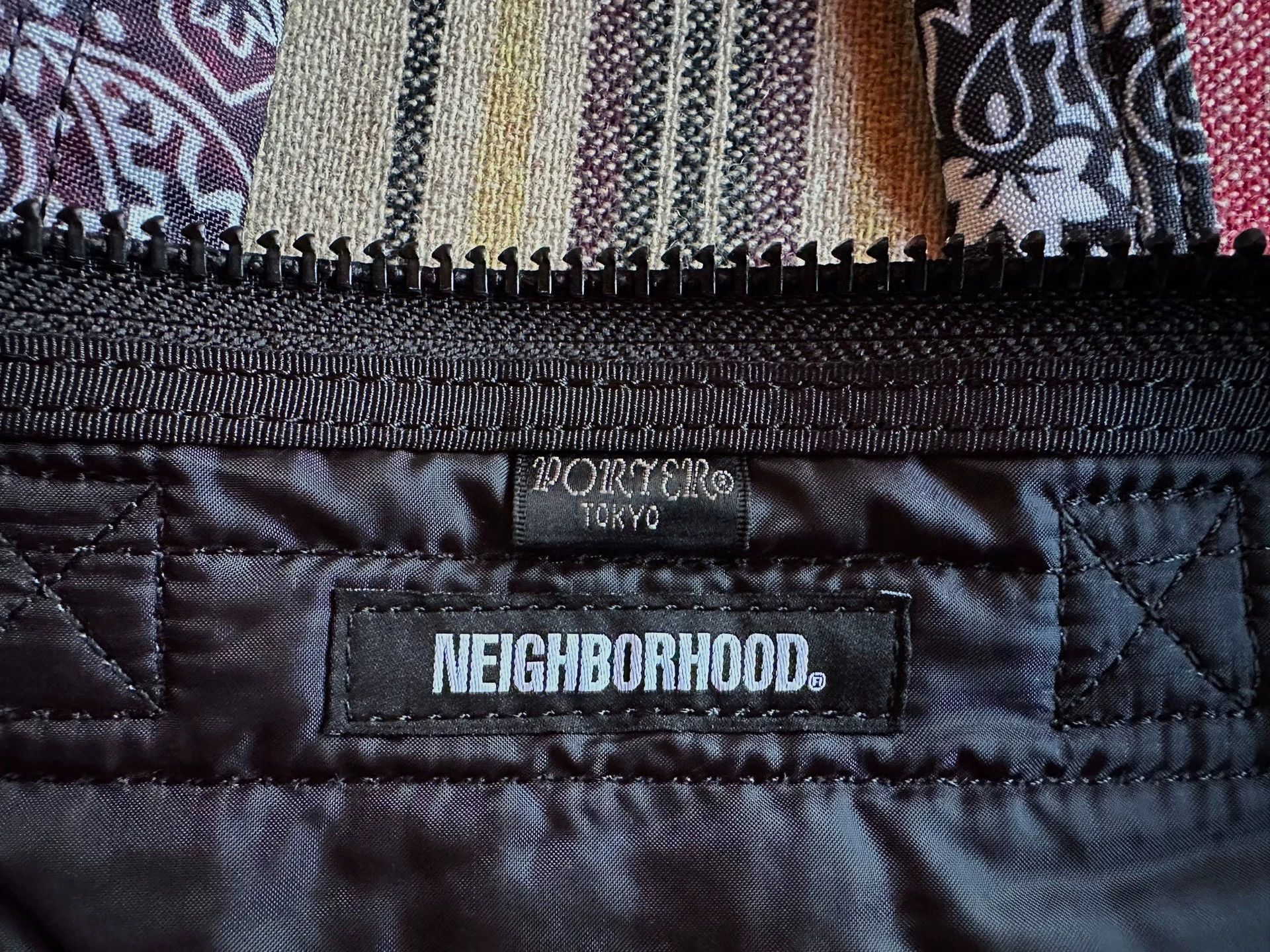 Neighborhood Neighborhood x Porter-Yoshida Black Cashew Print Tote Size ONE SIZE - 6 Thumbnail