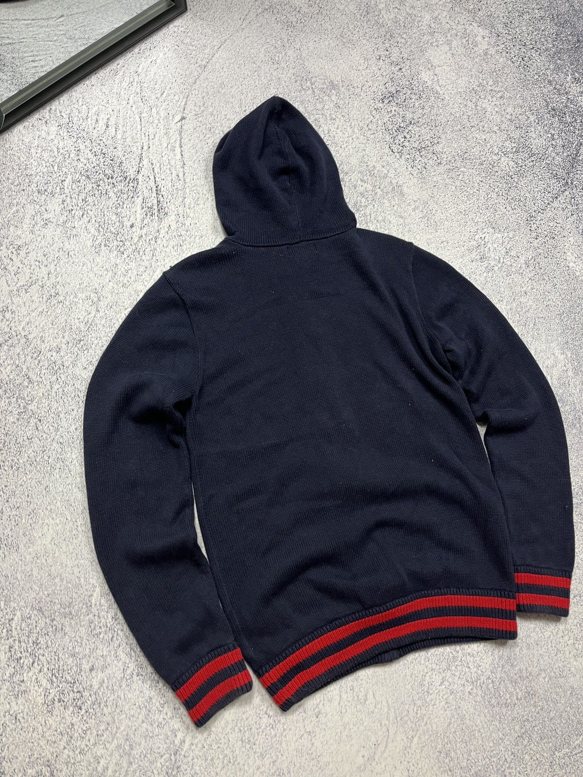 Polo Ralph Lauren × Ralph Lauren × Vintage Polo Ralph Lauren Vintage Knit Zip Up Hoodie Pony Y2K Hype Size US S / EU 44-46 / 1 - 12 Thumbnail