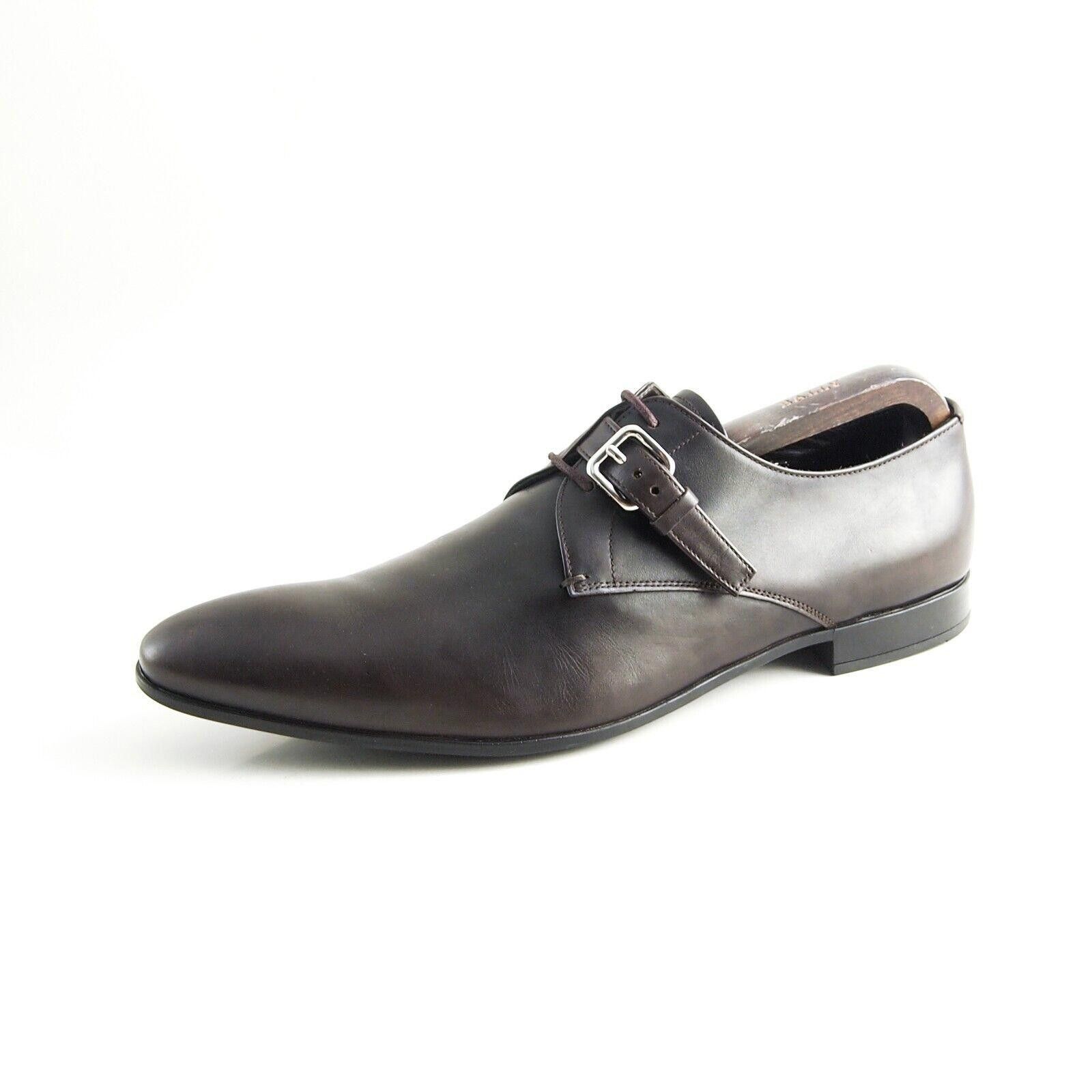 Prada Prada Derby Oxfords Brown Leather 2P2650 EU 41.5 US 8.5 Size US 8.5 / EU 41-42 - 1 Thumbnail