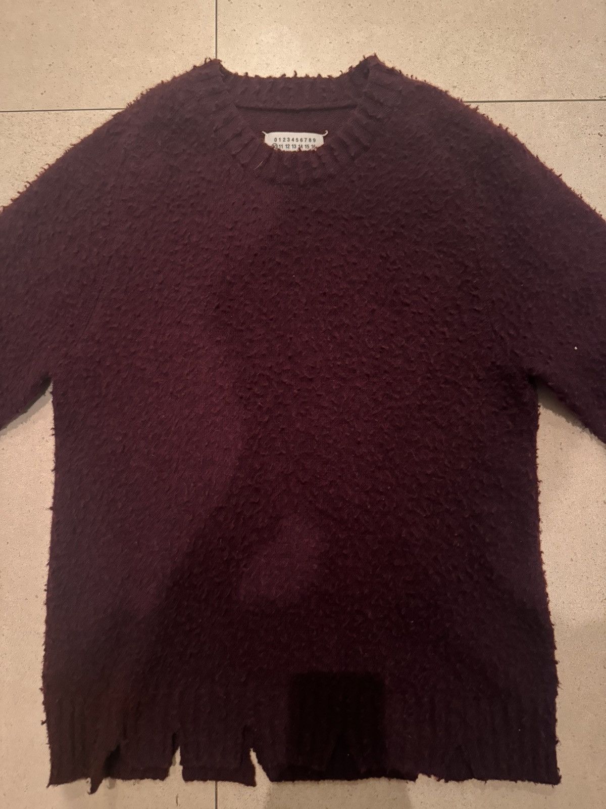 Maison Margiela Maison Margelia Burgundy Knit Sweater Size US L / EU 52-54 / 3 - 2 Thumbnail