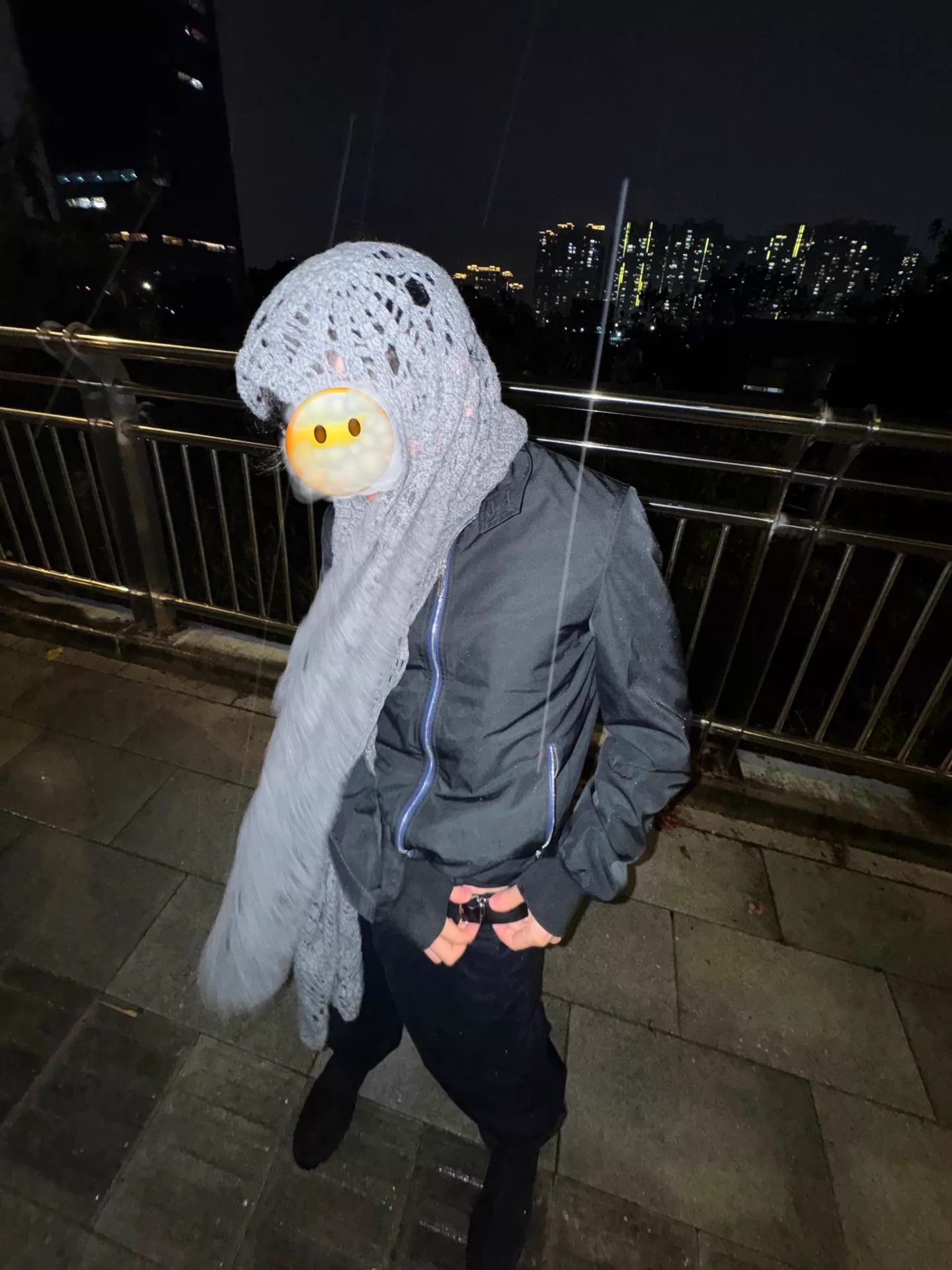 Comme des Garcons Comme des Garcons Gray Oversize Star Crochet Wool Wrap Size ONE SIZE - 6 Thumbnail