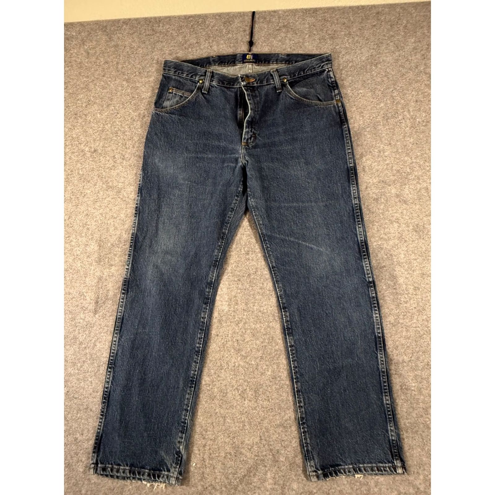 Wrangler Wrangler Jeans Mens 36x30 Blue Denim Regular Fit Straight Leg Cowboy Cut 47MWZWD Jeans Size US 36 / EU 52 - 3 Thumbnail