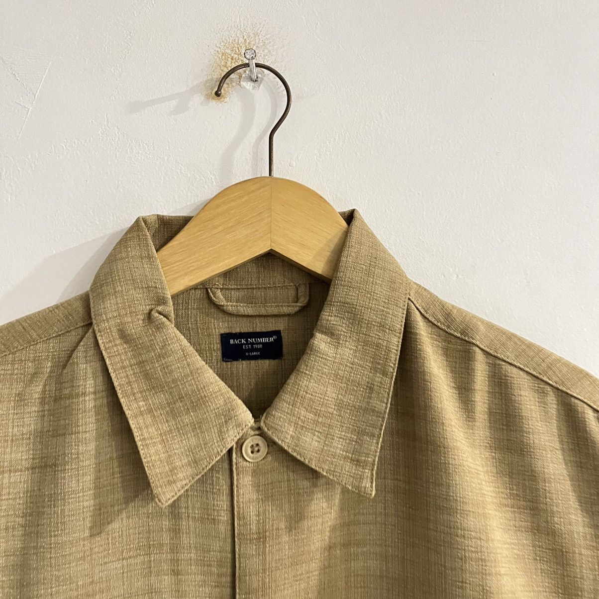 Japanese Brand Back Number Short Sleeve Button Up Size US XL / EU 56 / 4 - 4 Thumbnail