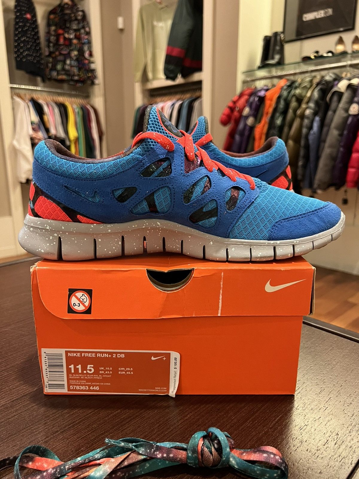 Nike Nike free run 2+ DB Doernbecher Size US 11.5 / EU 44-45 - 4 Thumbnail