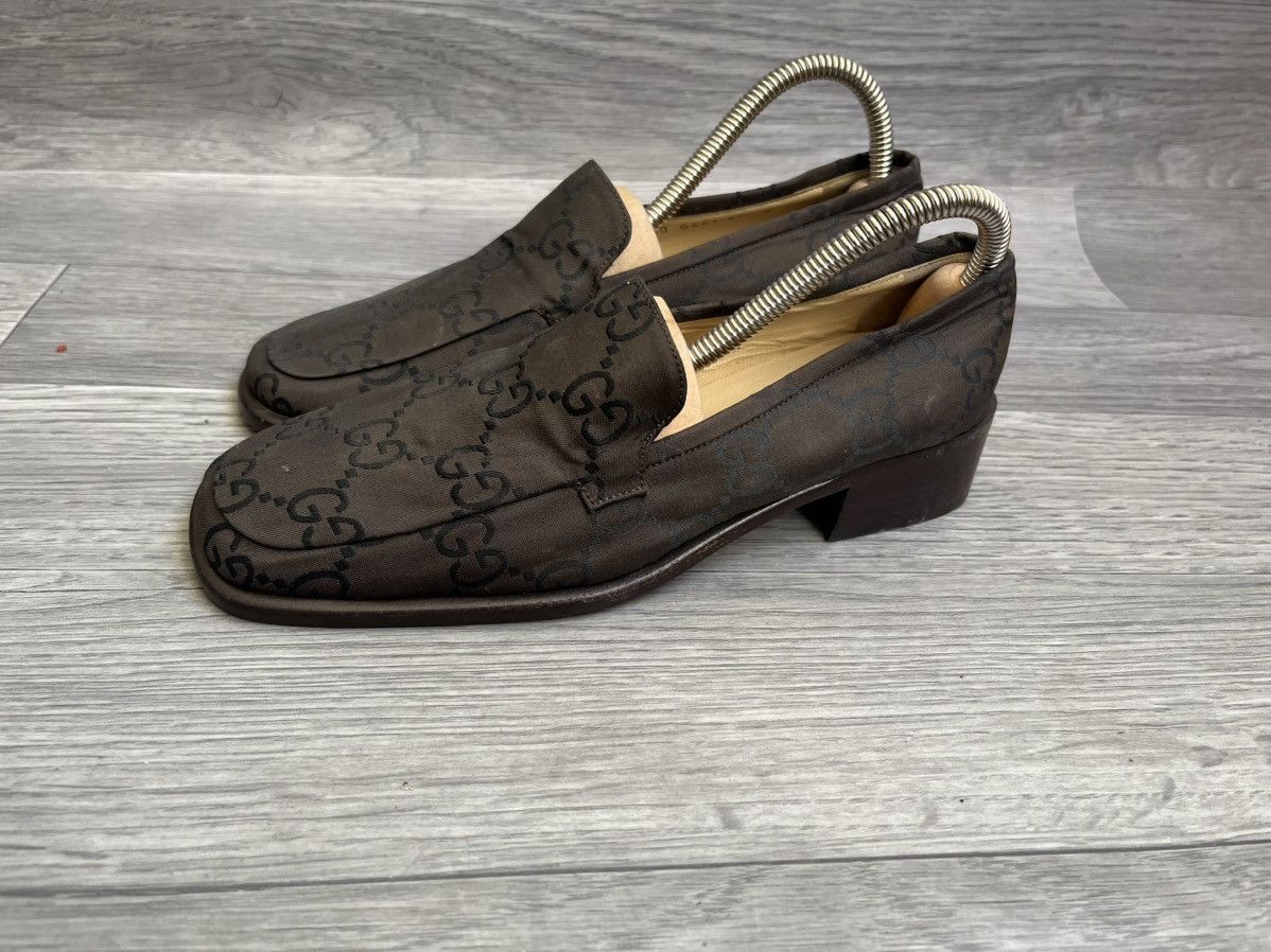 Gucci Gucci gg print penny loafers sz 37 Size US 7 / IT 37 - 4 Thumbnail