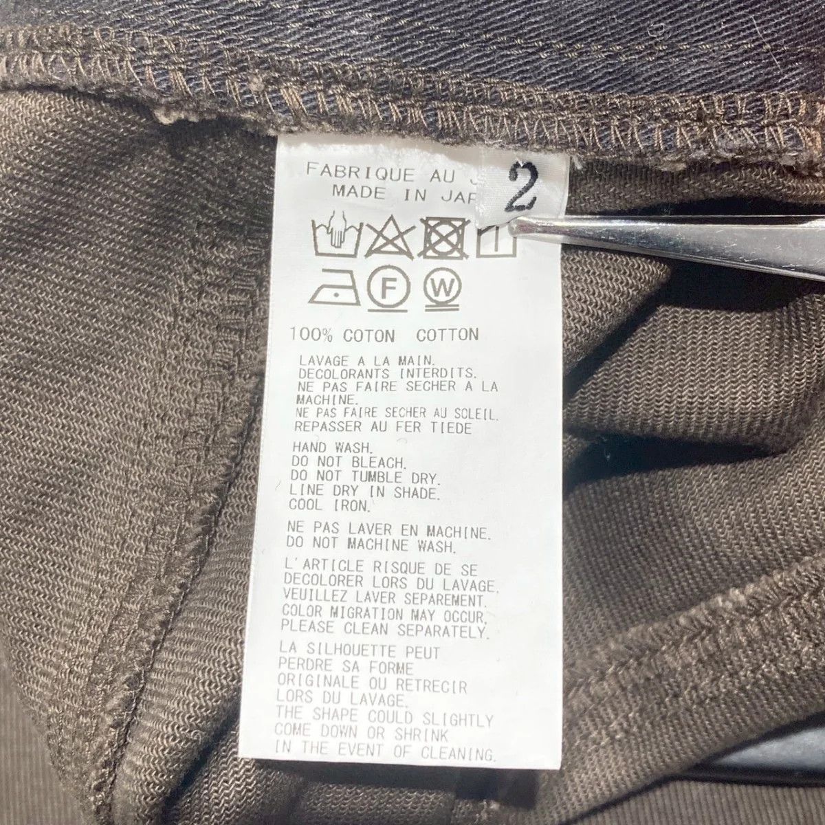 Yohji Yamamoto BLACK Scandal Yohji Yamamoto/Brown Cotton Cargo Pants Size US 34 / EU 50 - 6 Thumbnail