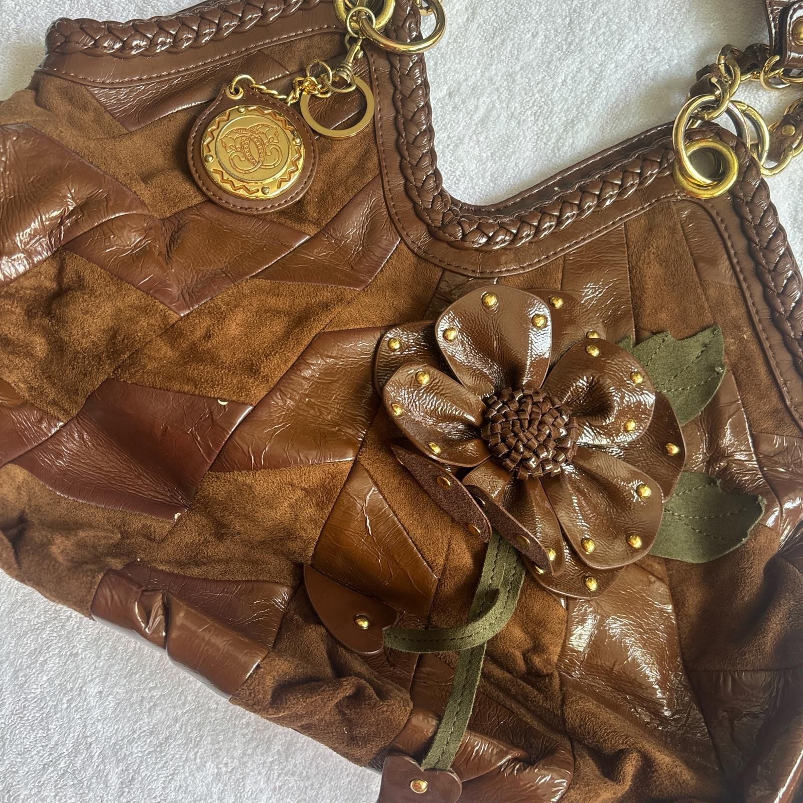Other y2k vintage fairy brown floral purse bag Size ONE SIZE - 3 Thumbnail