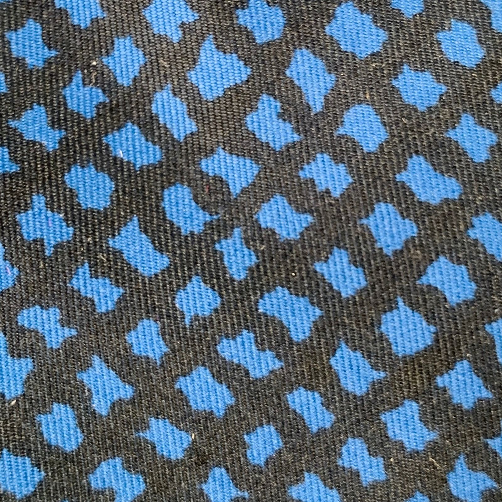Hermes HERMES Black Blue Abstract Tie Size ONE SIZE - 2 Thumbnail