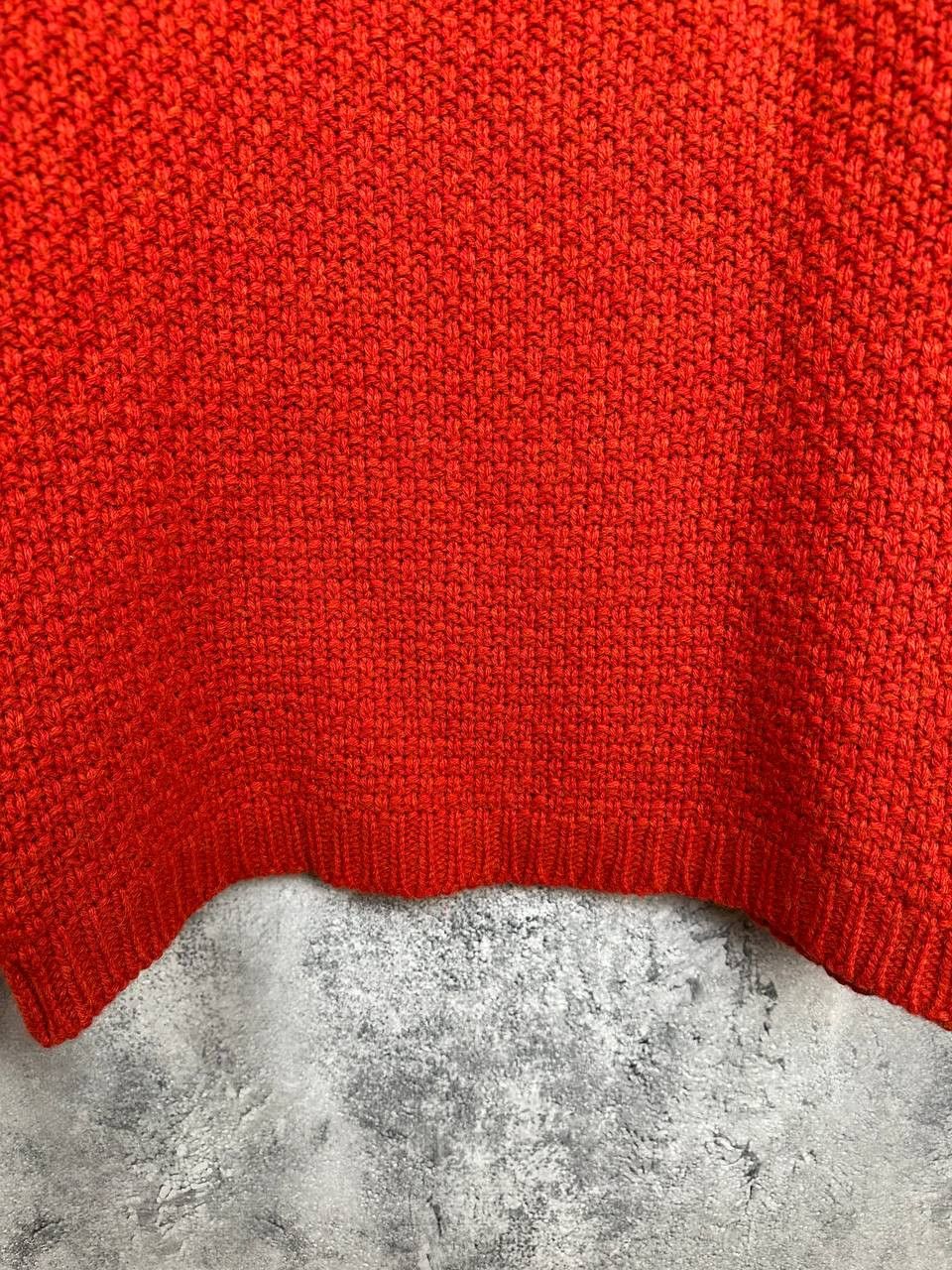 Homecore Homecore 100% Wool Chunky Knit Sweater Red Made in Portugal Size L / US 10 / IT 46 - 7 Thumbnail
