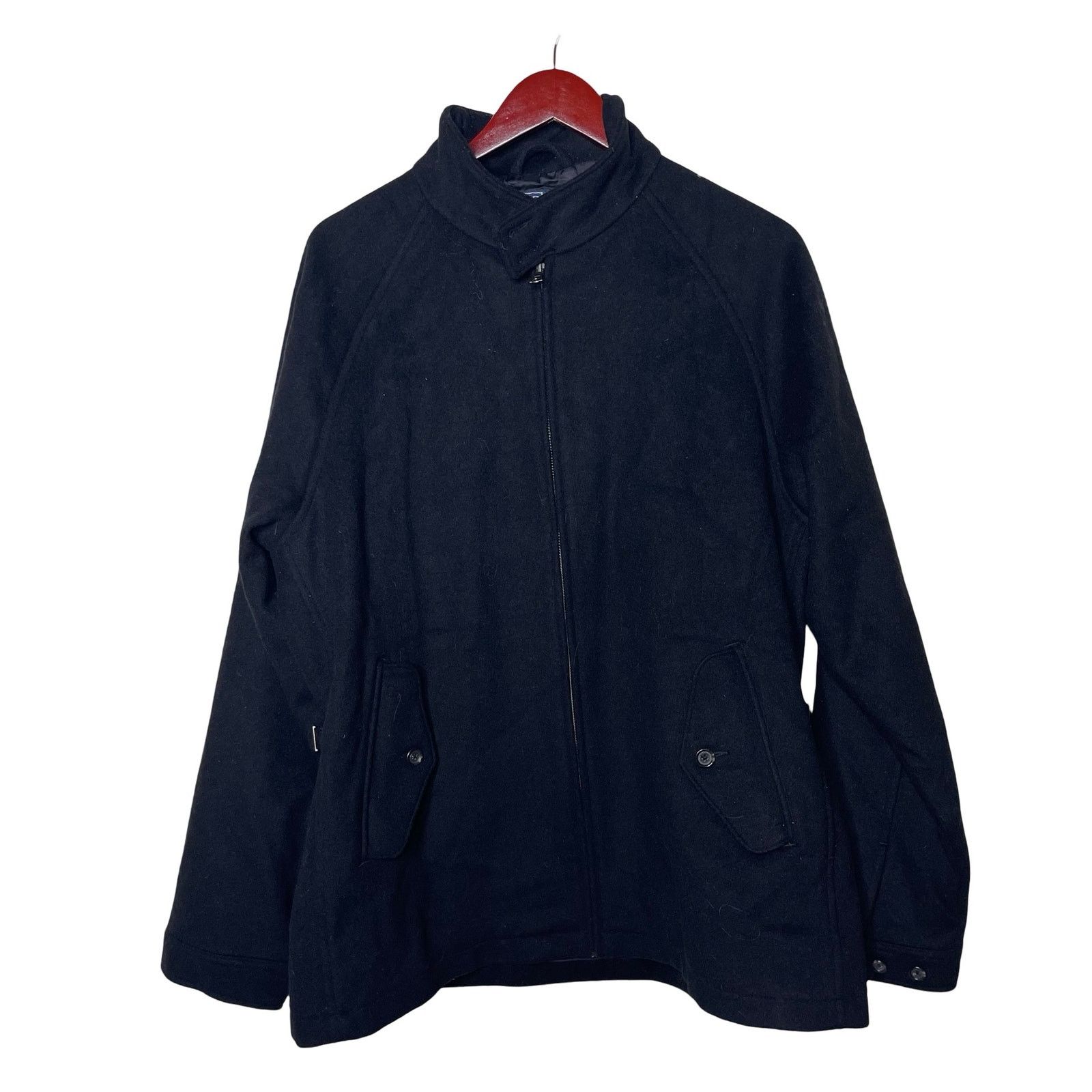 Polo Ralph Lauren VTG Polo Ralph Lauren Wool Coat Jacket Black Full Zip Size L Size US L / EU 52-54 / 3 - 1 Thumbnail