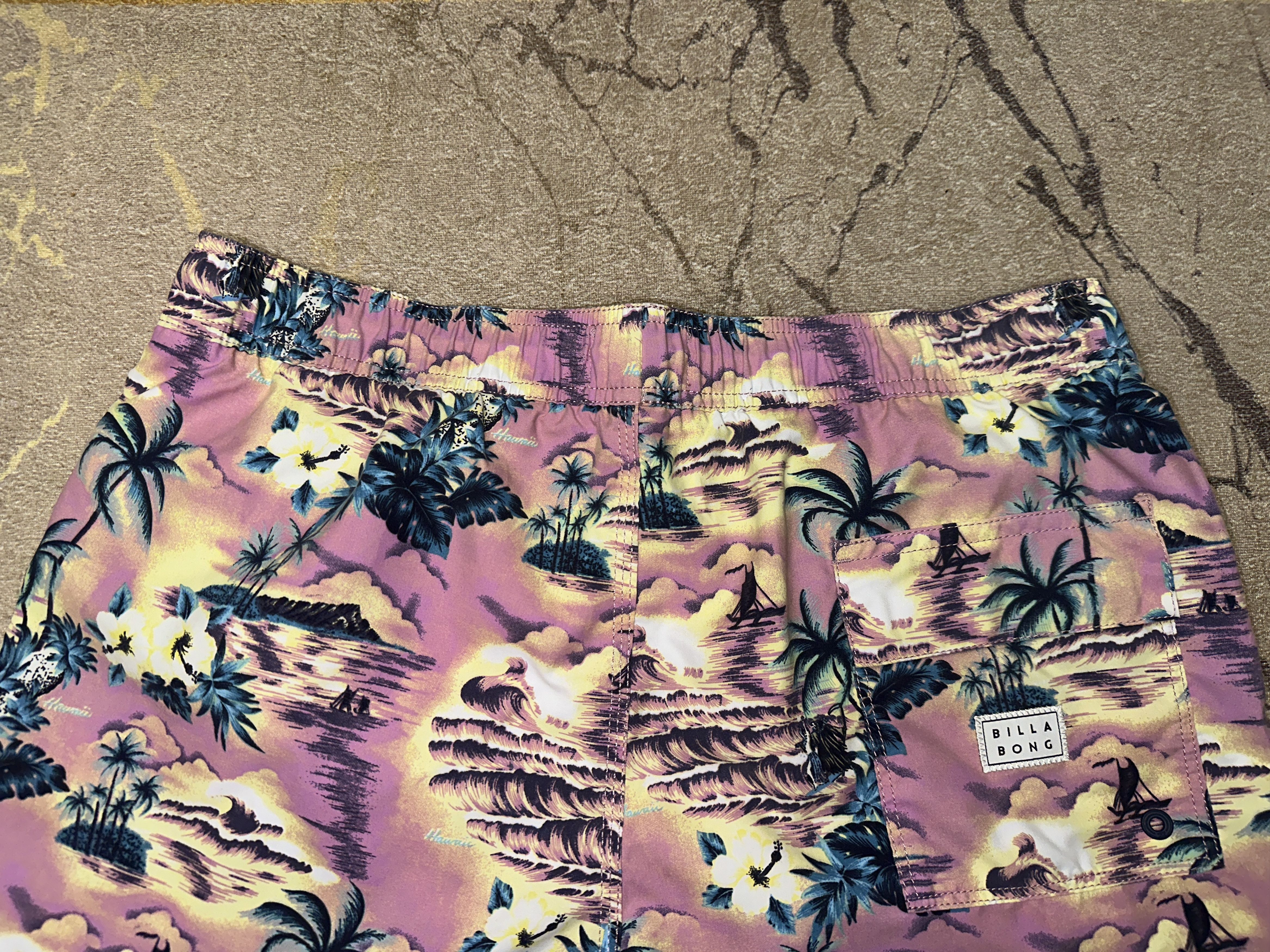 Billabong Billabong Floral Palm Hawaii Surf Board Shorts Trunks Size L Size US 36 / EU 52 - 4 Thumbnail