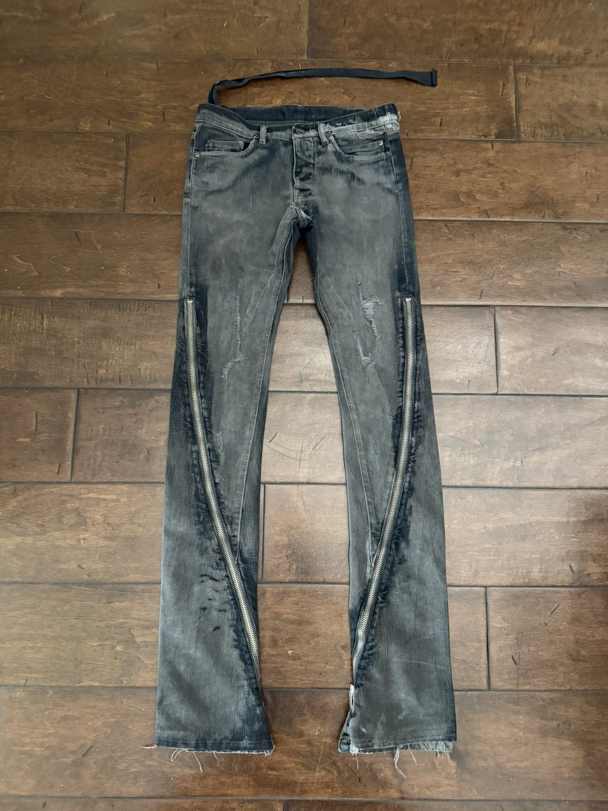 Rick Owens Strutter Banana Cut Denim Black | Grailed