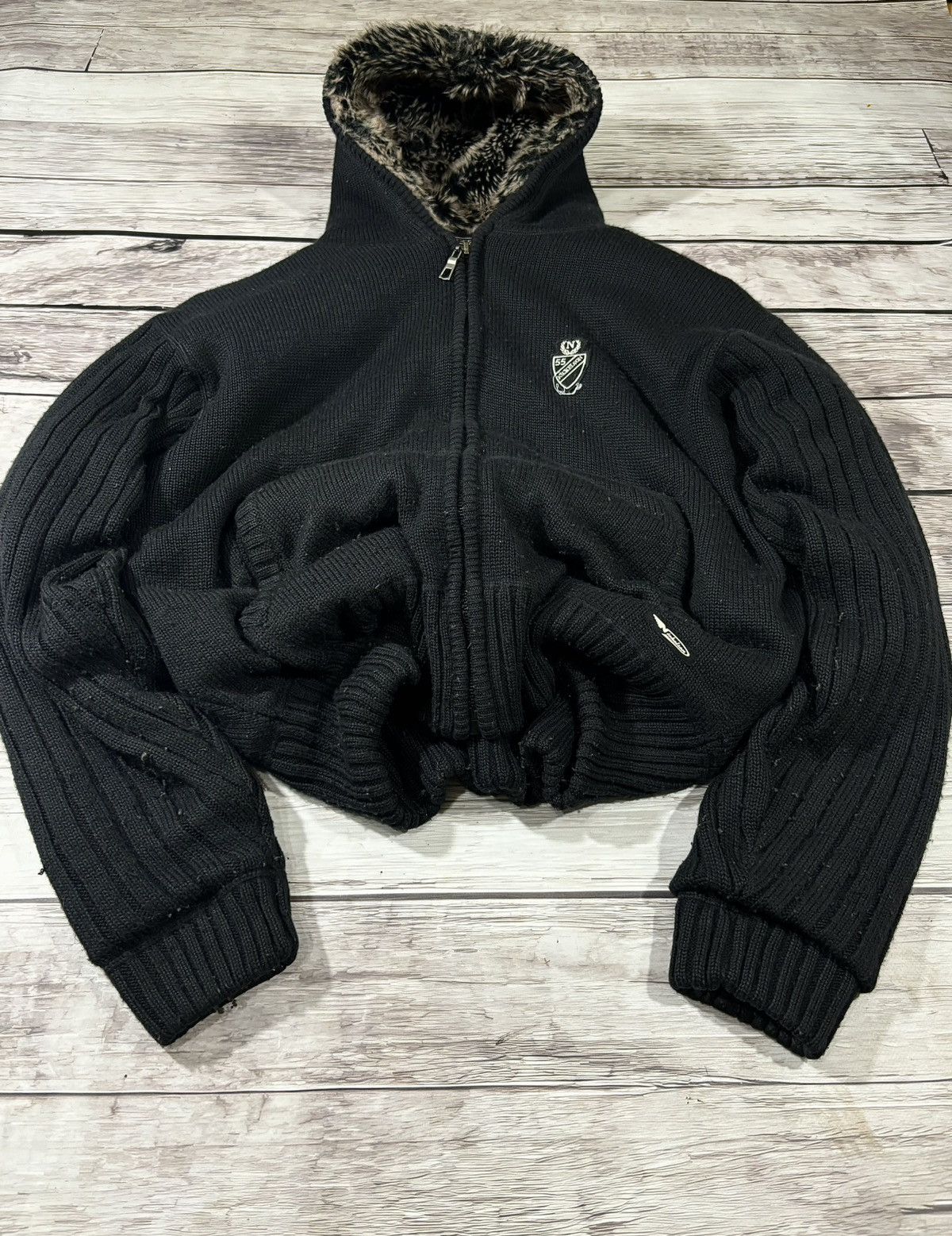 Hysteric Glamour × If Six Was Nine VTG Y2K AVANT GARDE IF SIX WAS NINE STYLE MOHAIR FUR HOODIE Size US L / EU 52-54 / 3 - 3 Thumbnail