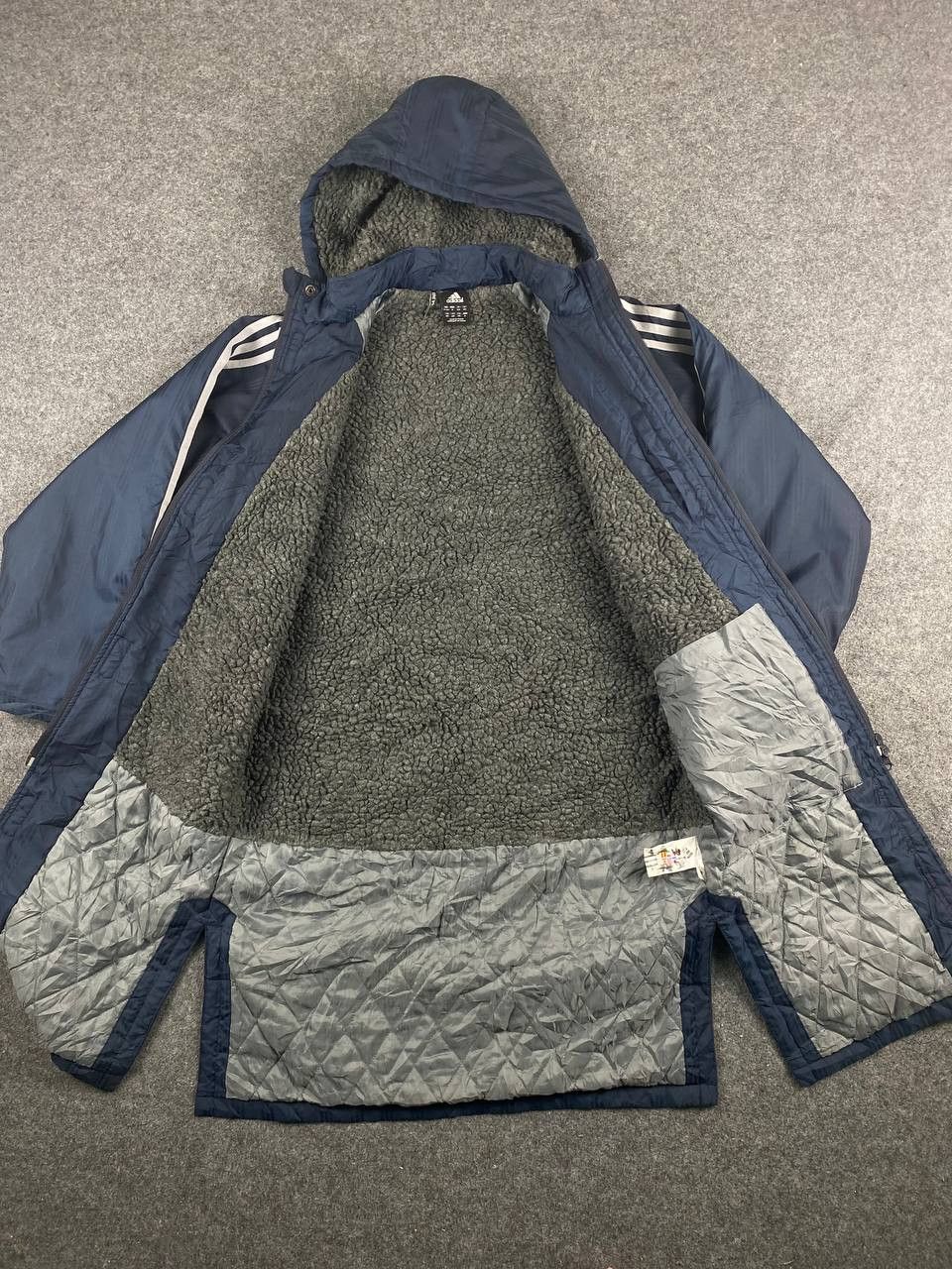 Adidas vintage adidas long jacket sherpa lining Size US M / EU 48-50 / 2 - 6 Thumbnail