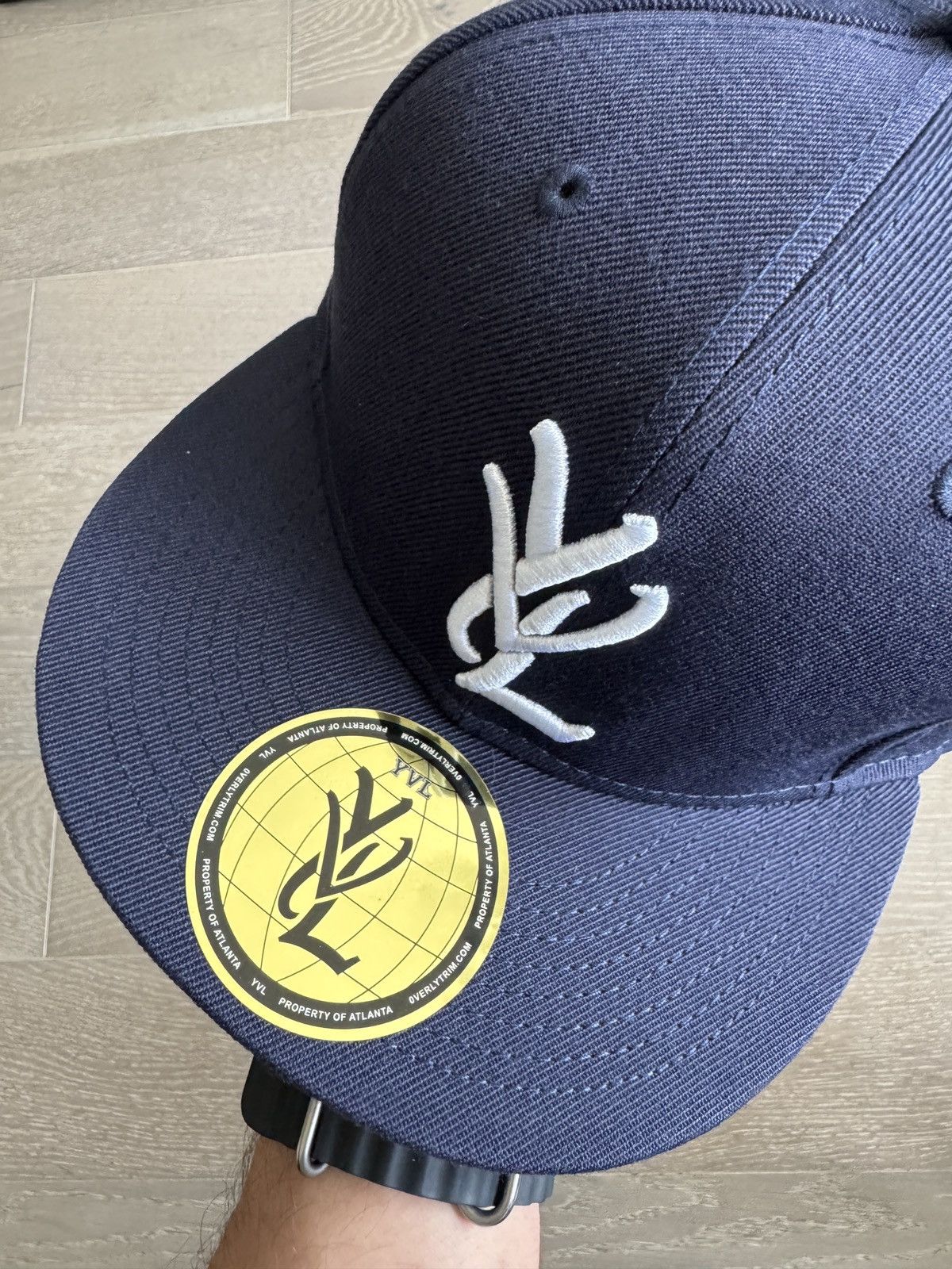 Playboi Carti 7 7/8 Playboi Carti YVL Fitted Hat NAVY White Opium ❤️✅ NEW Size ONE SIZE - 2 Thumbnail