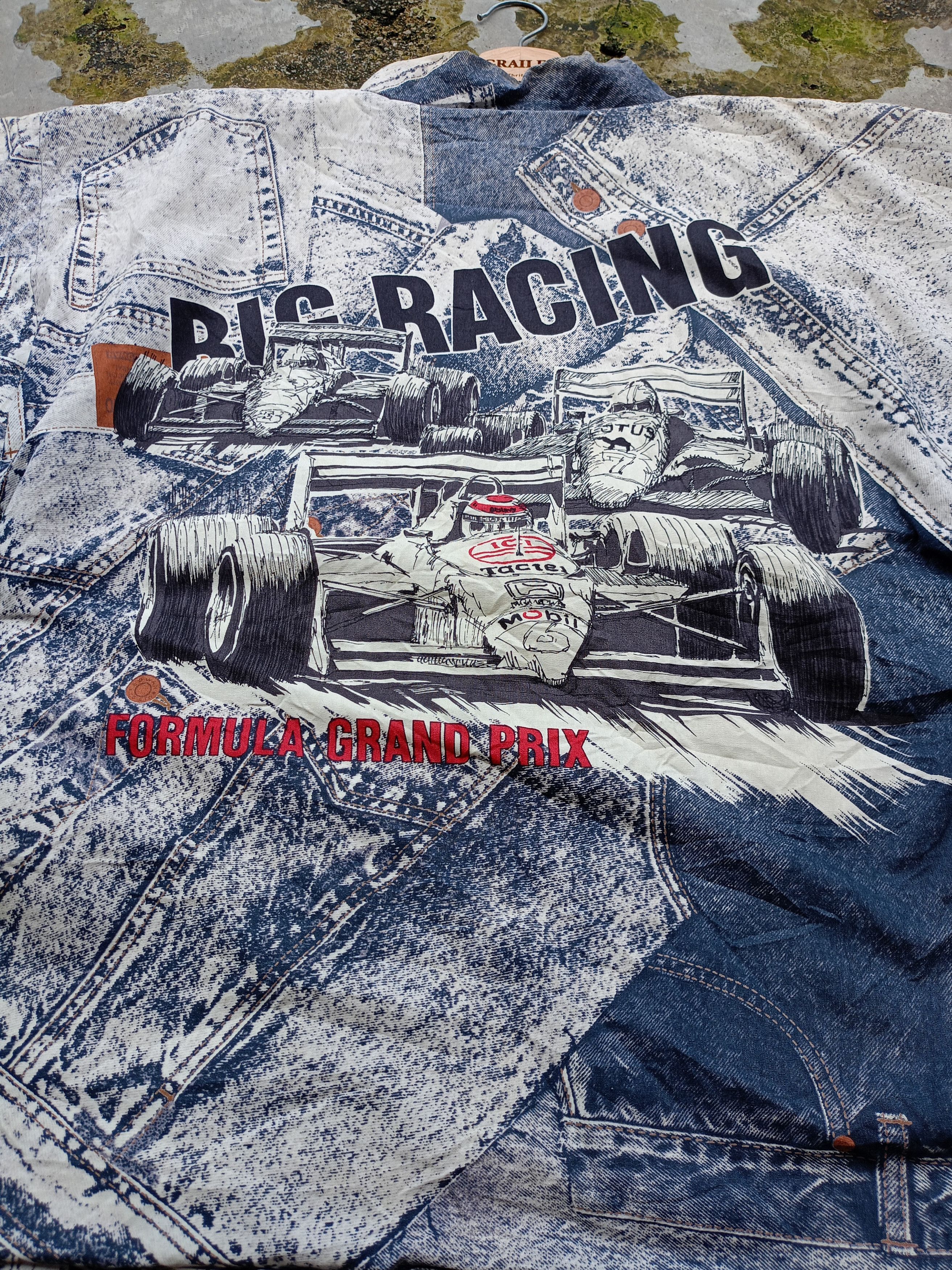 Beauty Beast × Japanese Brand × Komono 💥 vintage kimono My hanten,💥formula grand prix 💥 Size US L / EU 52-54 / 3 - 2 Thumbnail